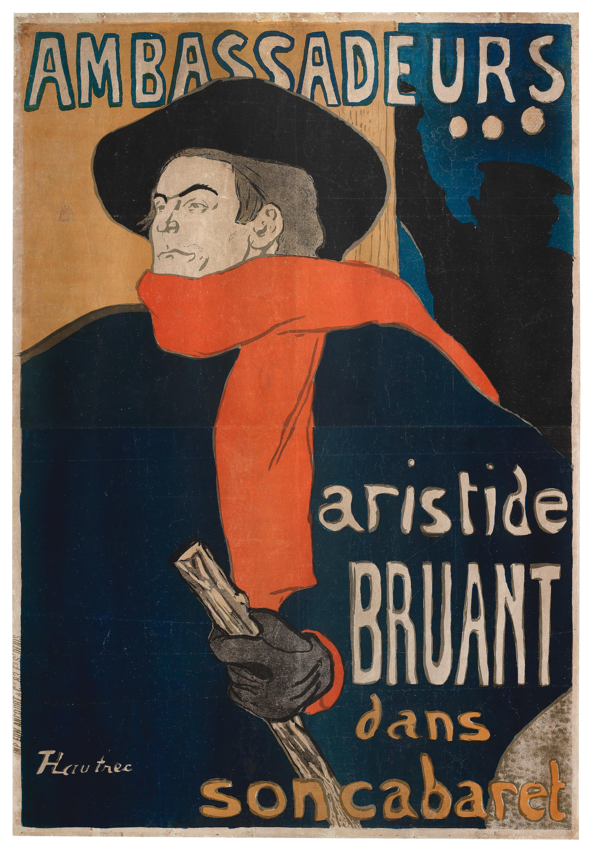 HENRI DE TOULOUSE LAUTREC 1864 1901 Ambassadeurs Aristide Bruant Delteil