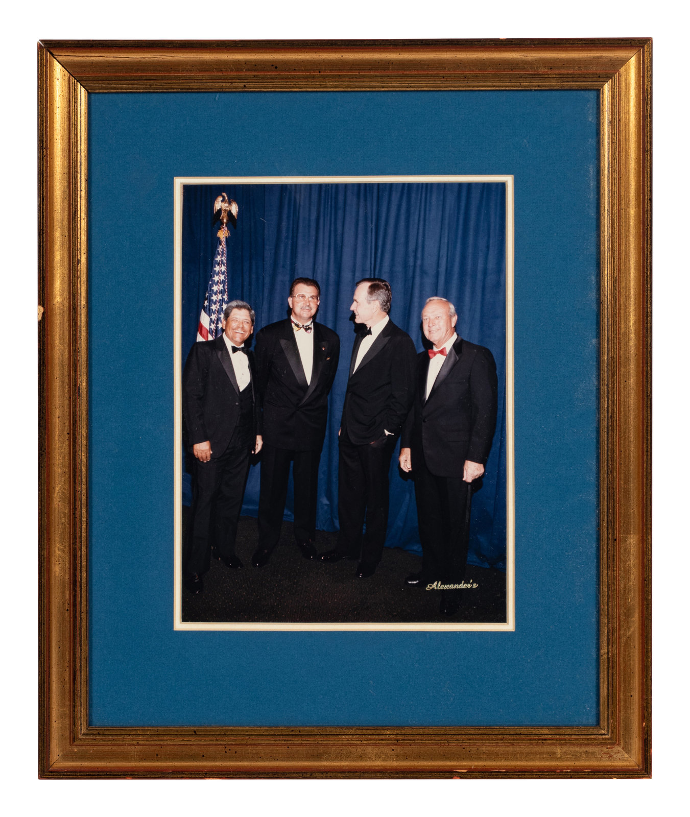 A Group of Six Photographs of Notable Politicians Formerly Displayed