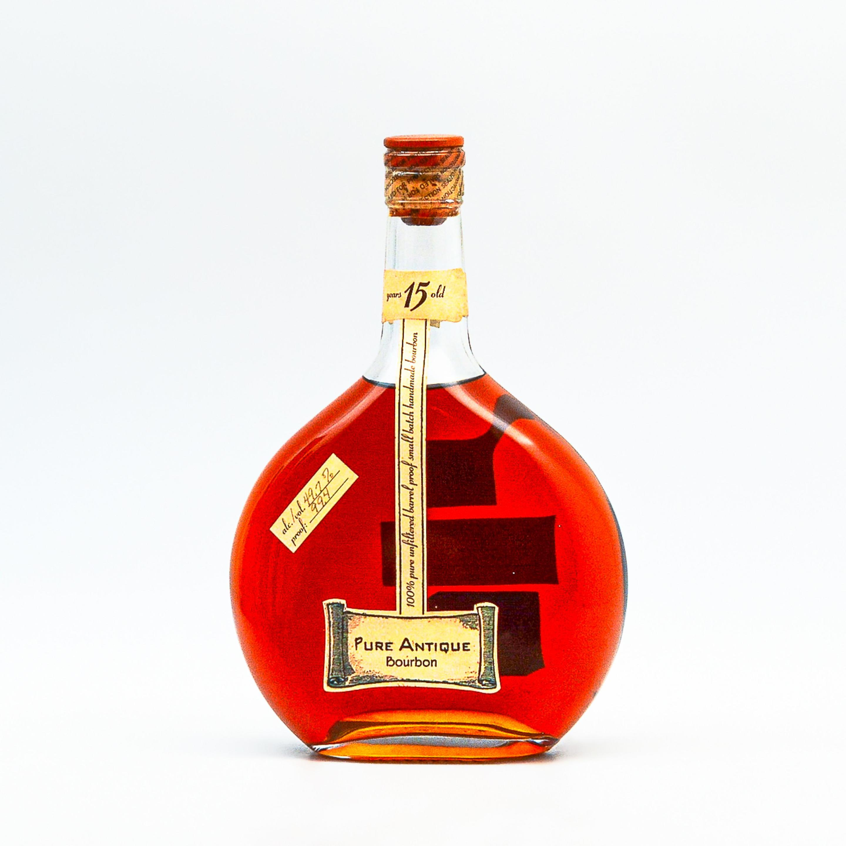 PURE ANTIQUE BOURBON 15 YEARS OLD BOTTLED BY WILLETT 1