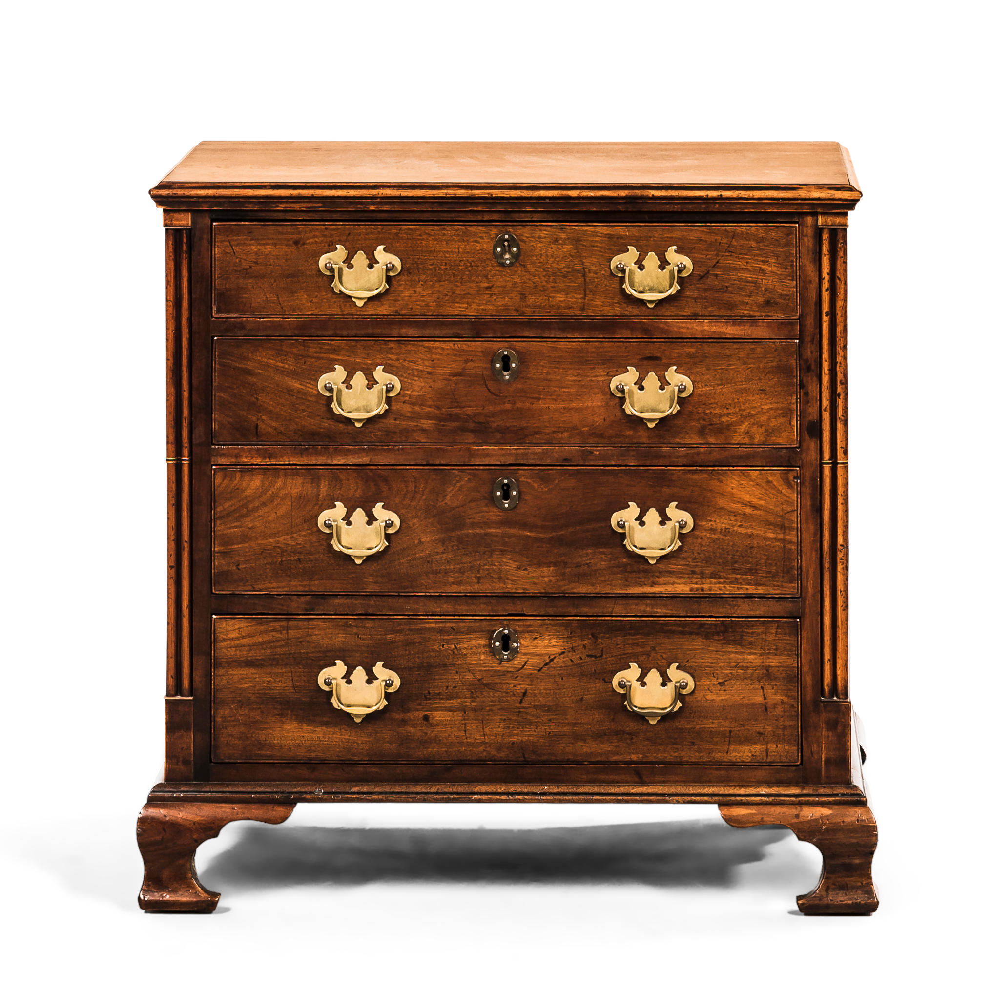 MAHOGANY BACHELOR S CHEST England 19th century rectangular top over