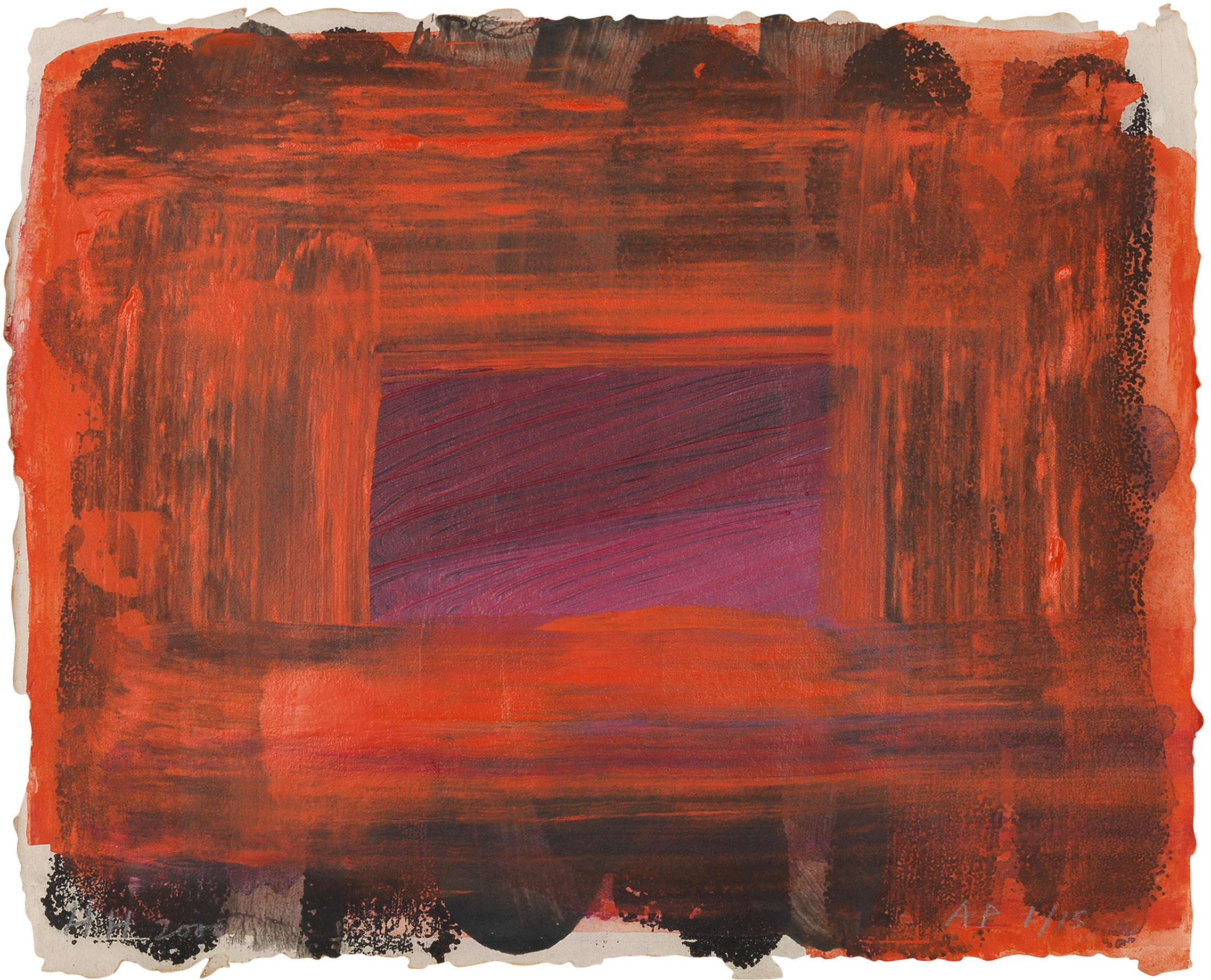 SIR HOWARD HODGKIN BRITISH 1932 2017 Dawn Heenk 106 Etching