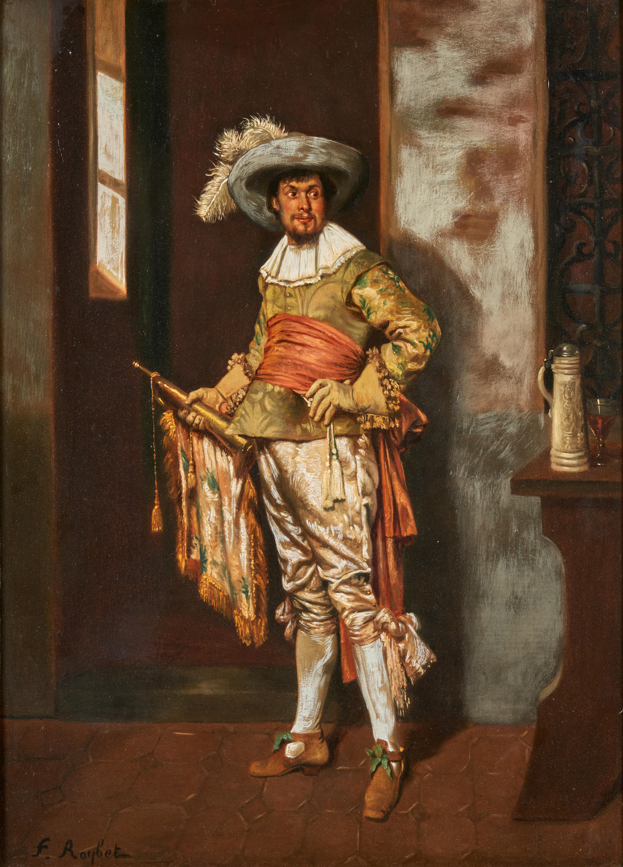 FERDINAND VICTOR L ON ROYBET FRENCH 1840 1920 Off Duty