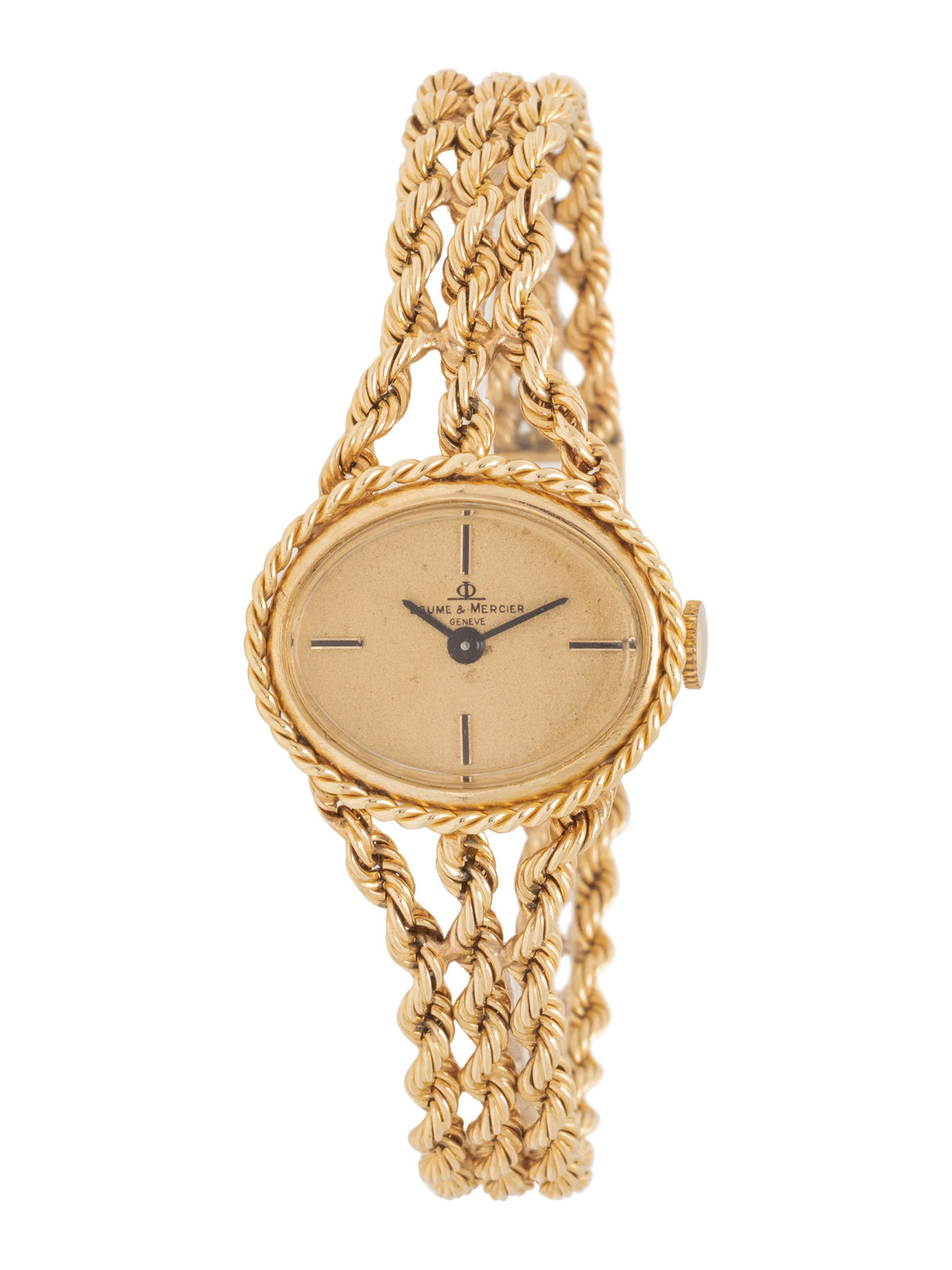 BAUME amp MERCIER 14K YELLOW GOLD WRISTWATCH 17 00 x