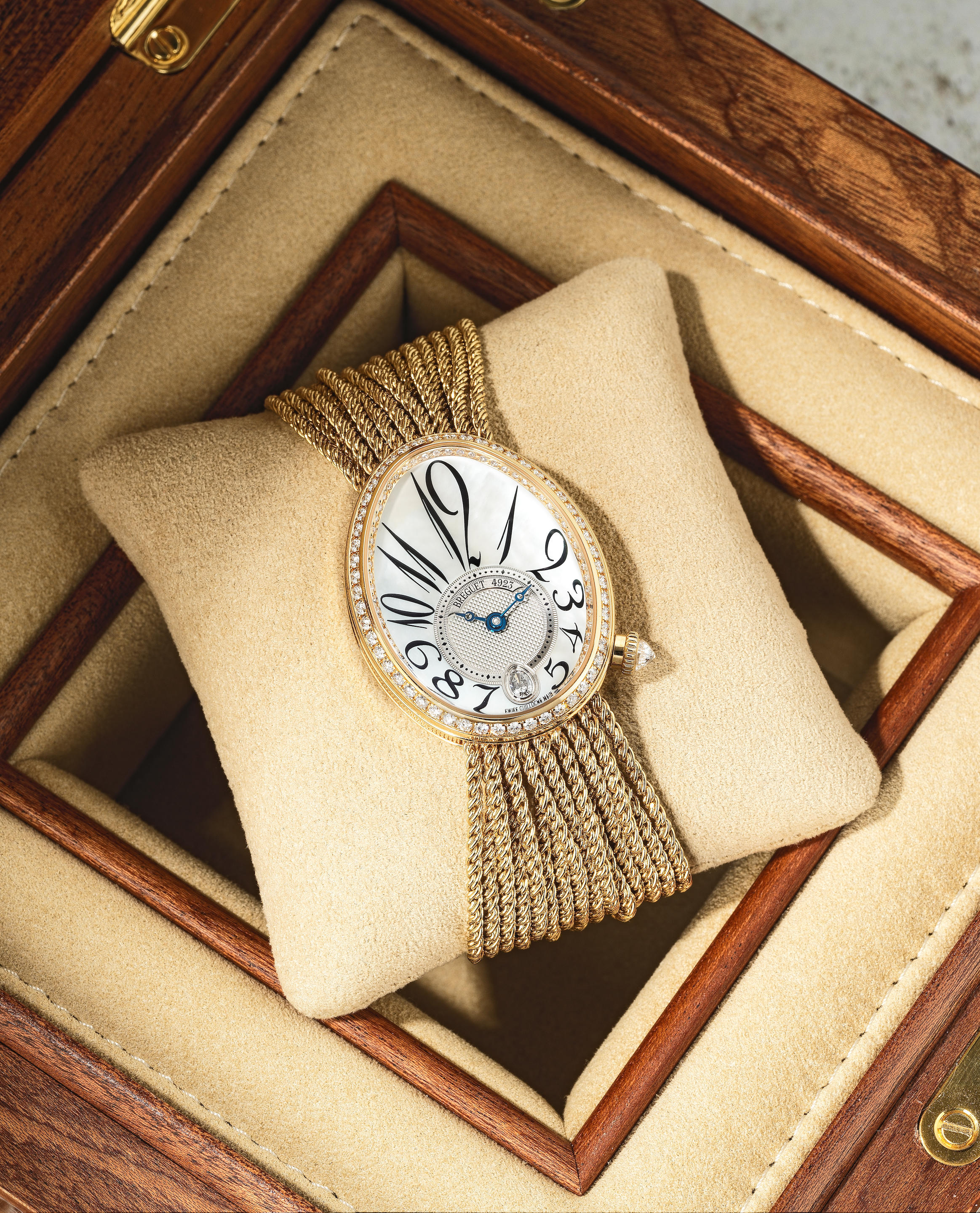 BREGUET A LADY S FINE 18K GOLD DIAMOND SET AUTOMATIC