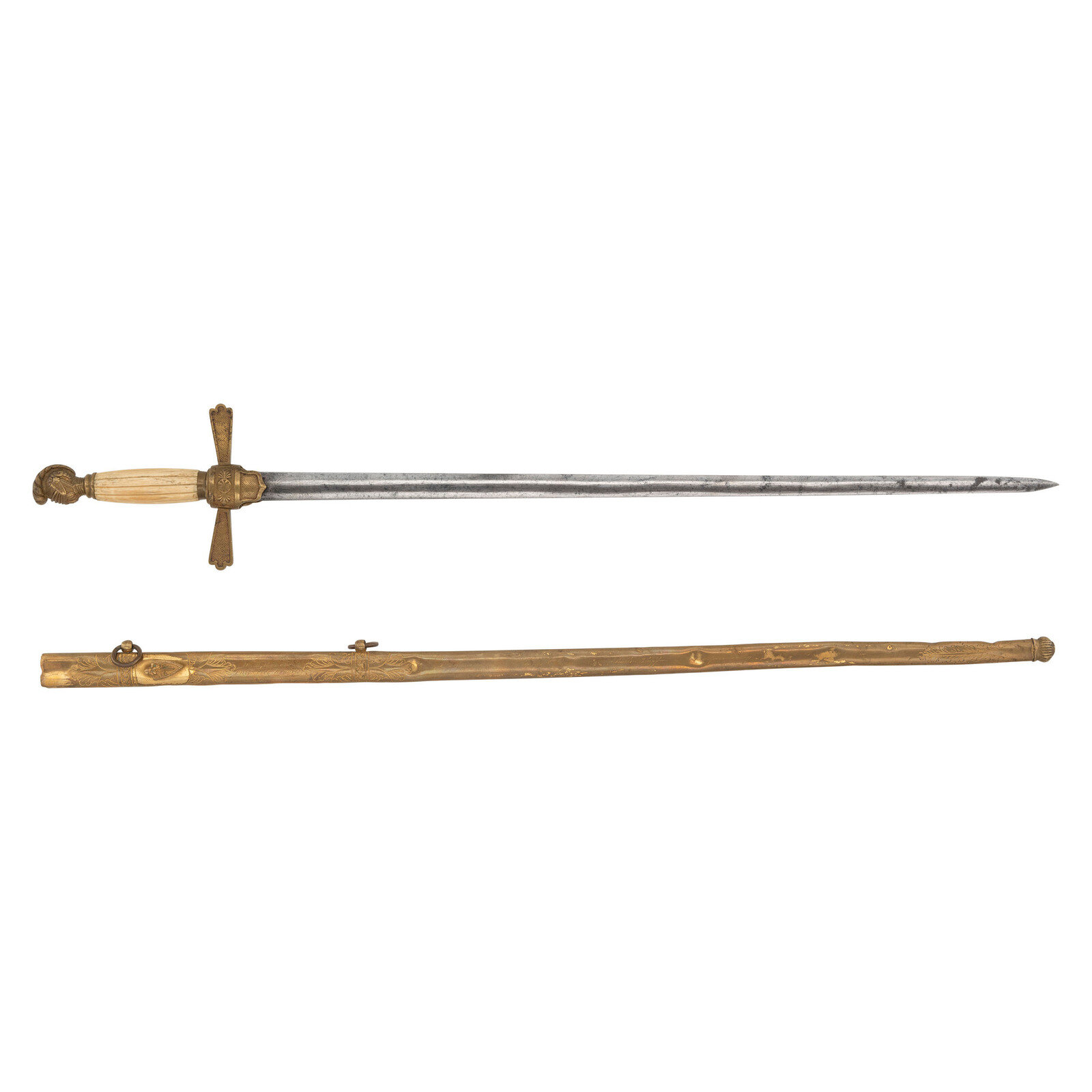 Presentation Horstmann Scabbard to Surgeon Martin Rizer 72nd PA Philadelphia