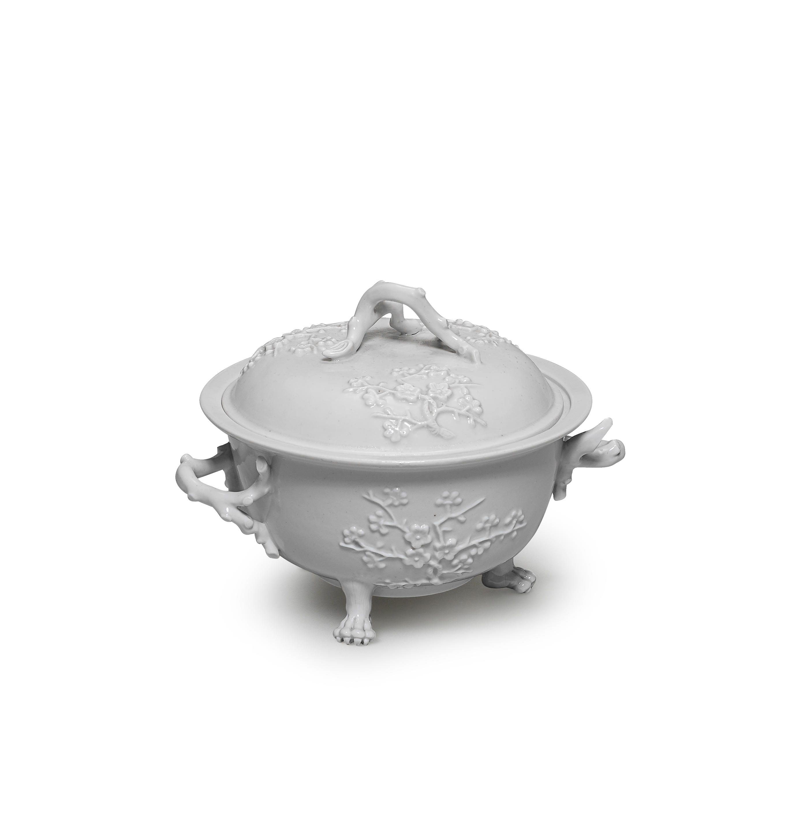 A RARE MEISSEN OLIO POT AND COVER CIRCA 1725 30