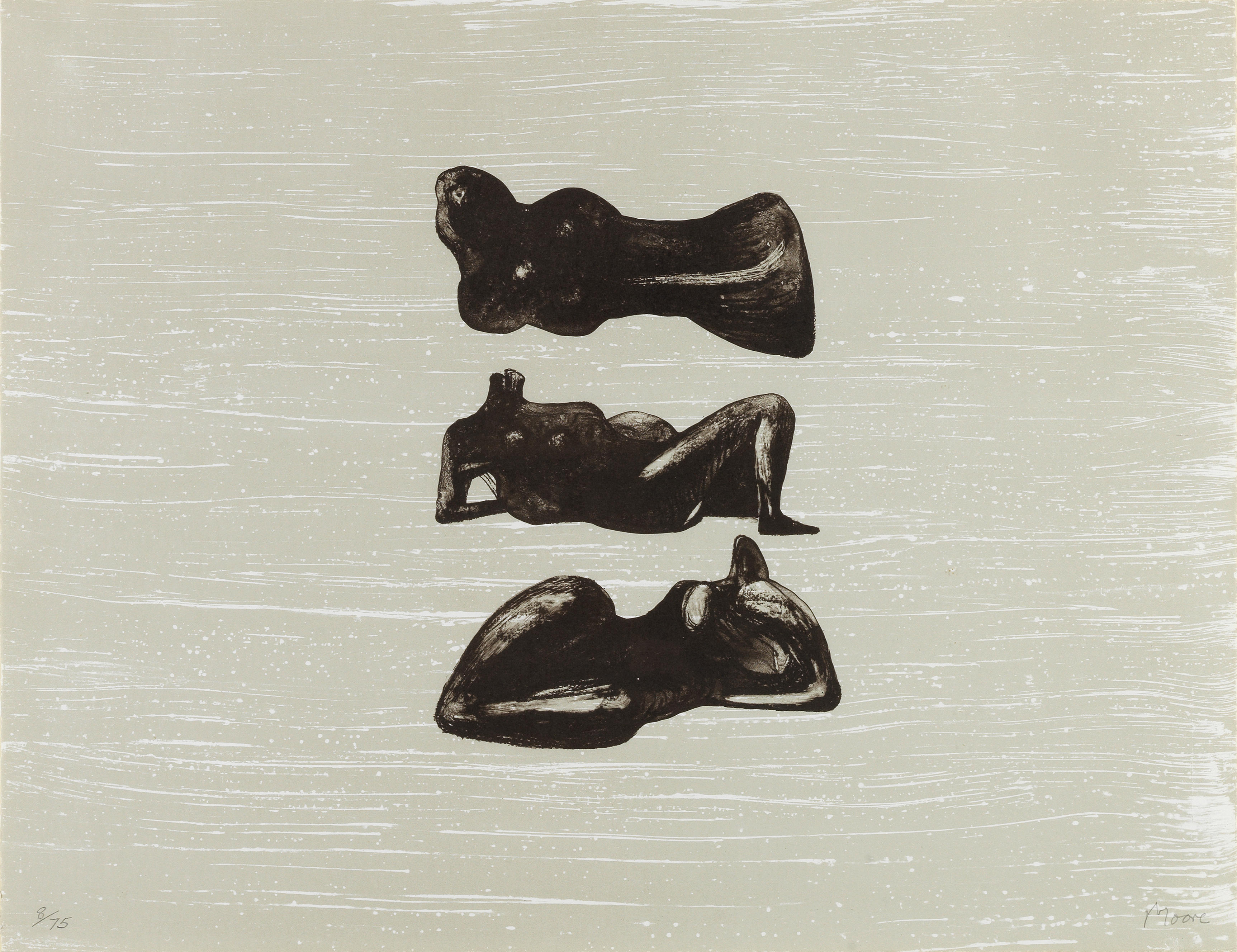 HENRY MOORE O M C H BRITISH 1898 1986 Three