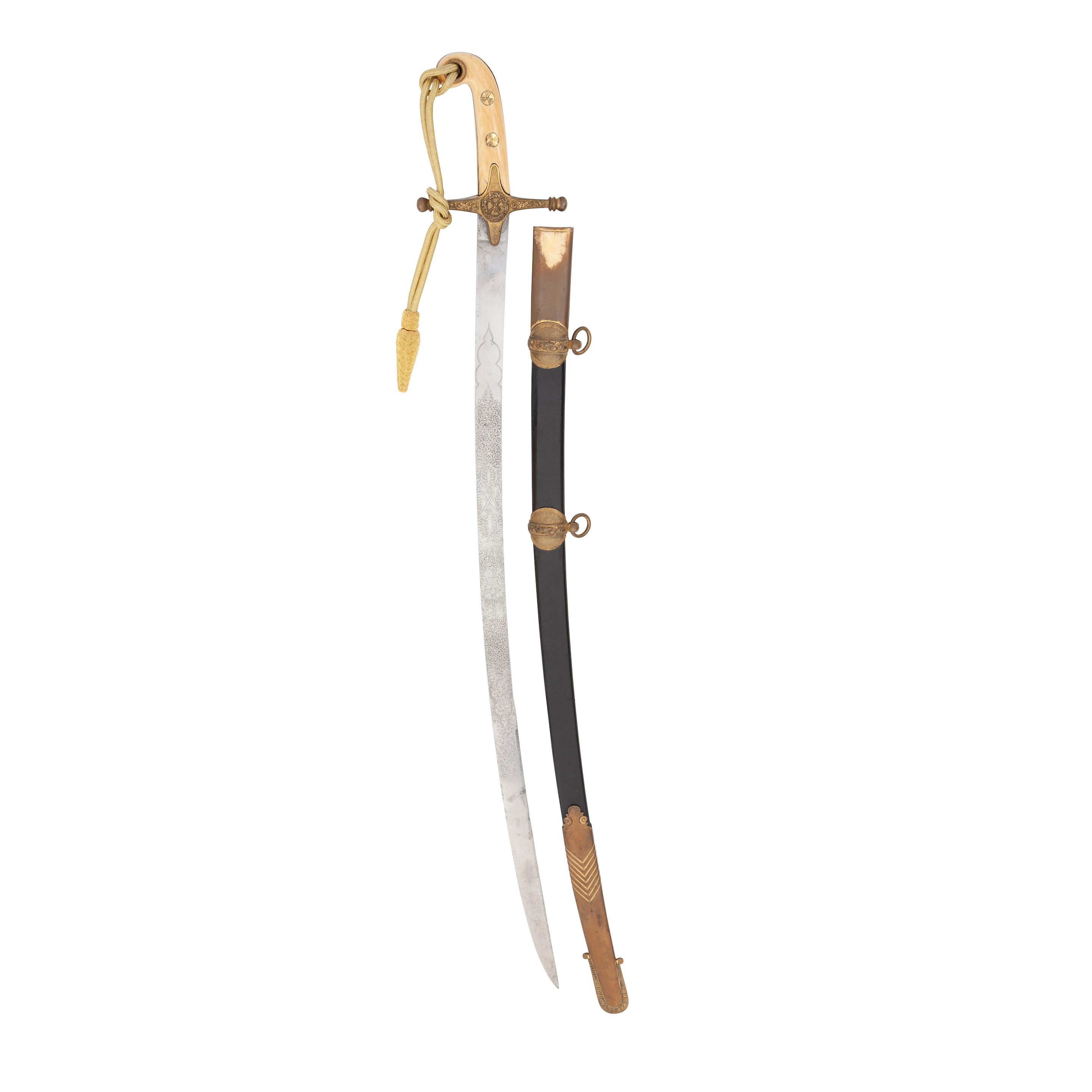 AN 1831 PATTERN GENERAL OFFICER S MAMELUKE HILTED SABRE BY
