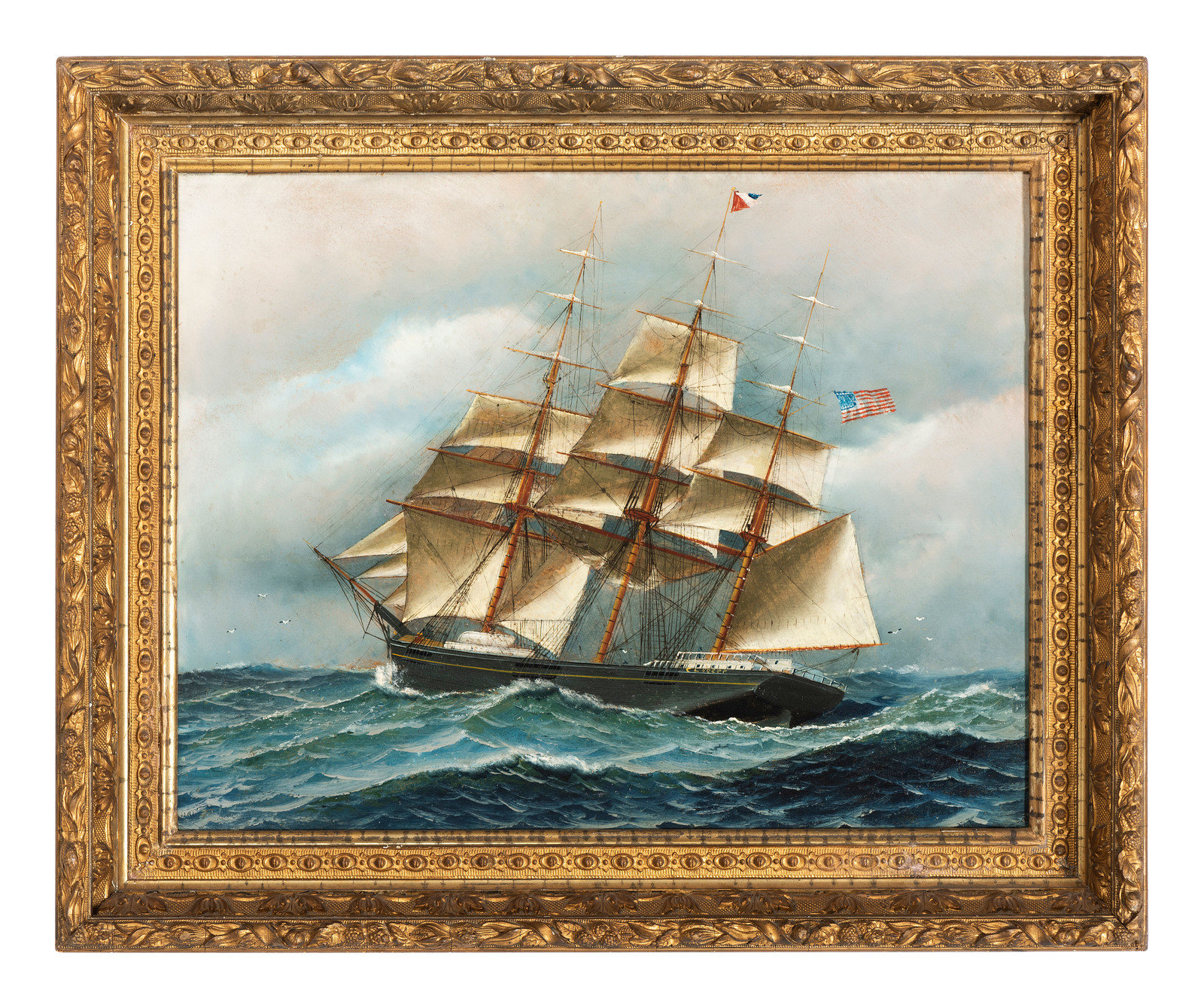 Attributed to Antonio Jacobsen American 1850 1921 Clipper Ship L