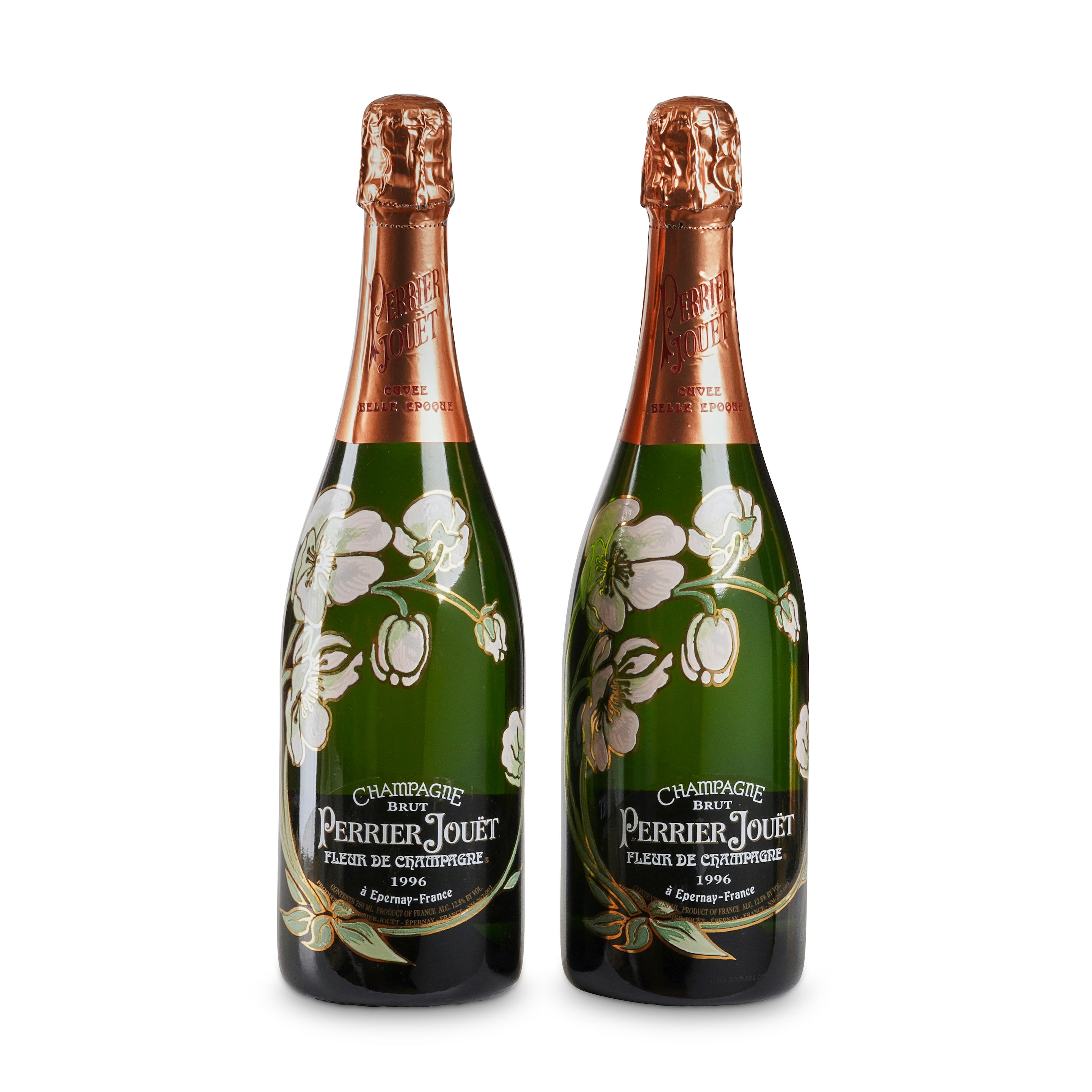 PERRIER JOUET BELLE EPOQUE 1996 2 BOTTLES Perrier Jouet Belle