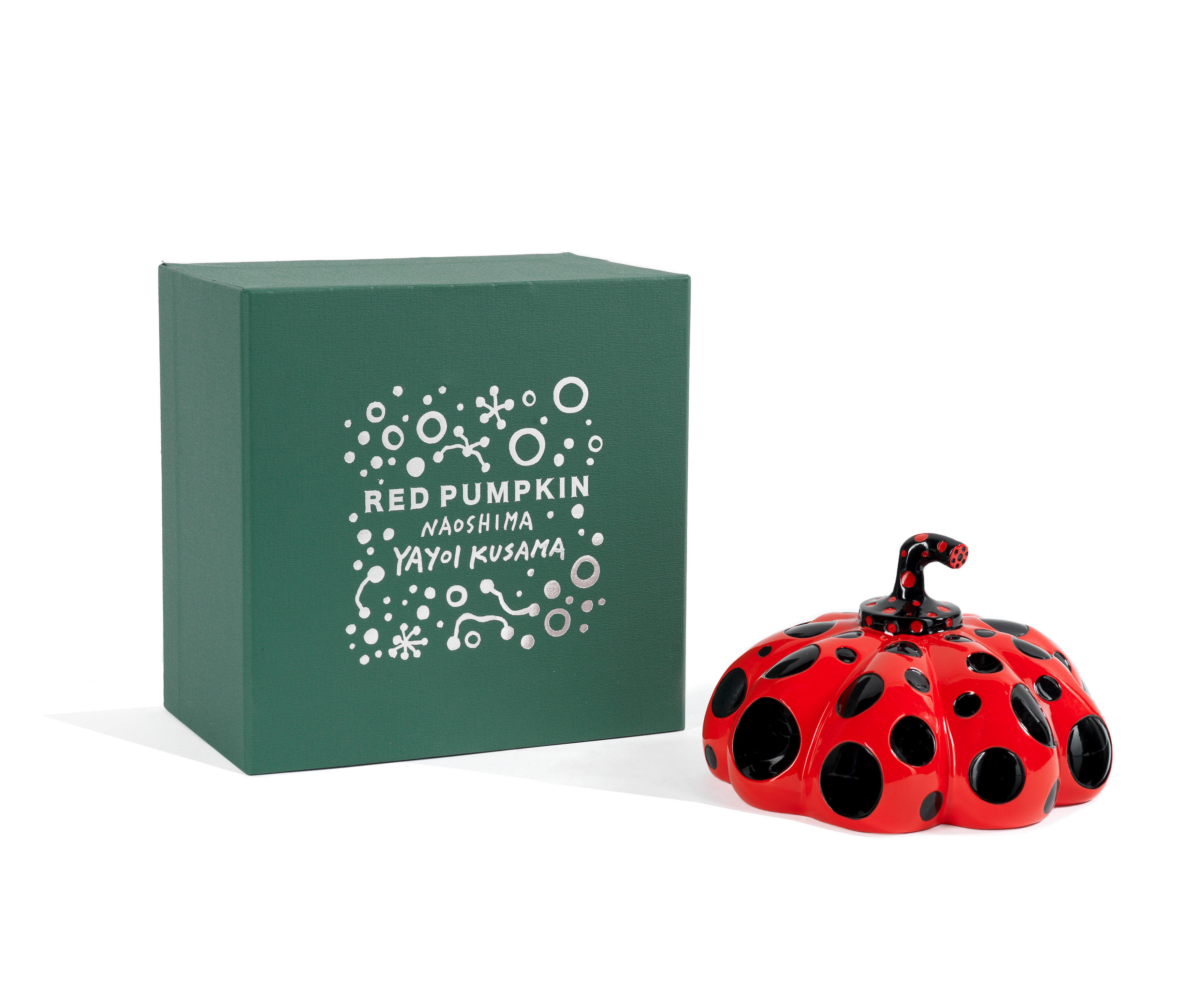 YAYOI KUSAMA JAPANESE BORN 1929 Naoshima Red Pumpkin Painted cast