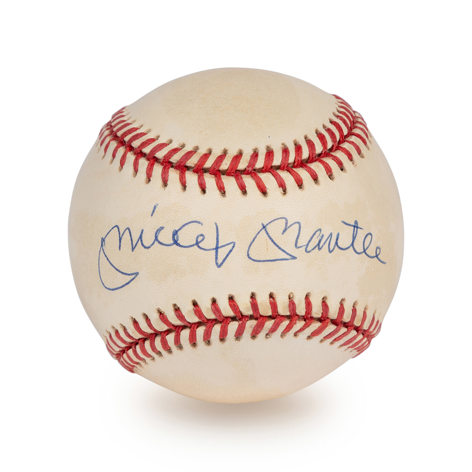 A Mickey Mantle Single Signed Autograph Baseball Beckett Authentication Services