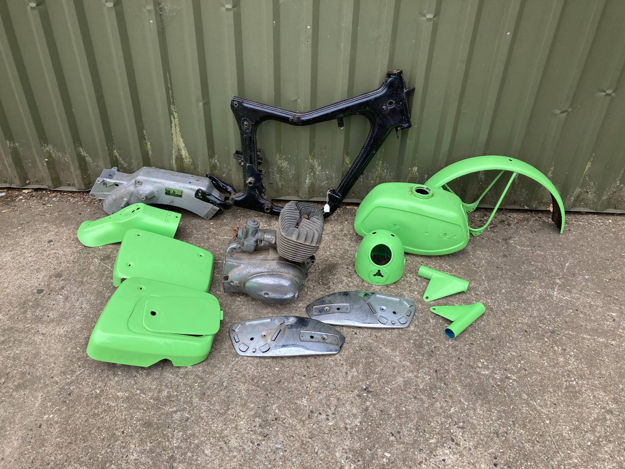 A 1975 MZ TS150 PROJECT frame number 7849715 engine number