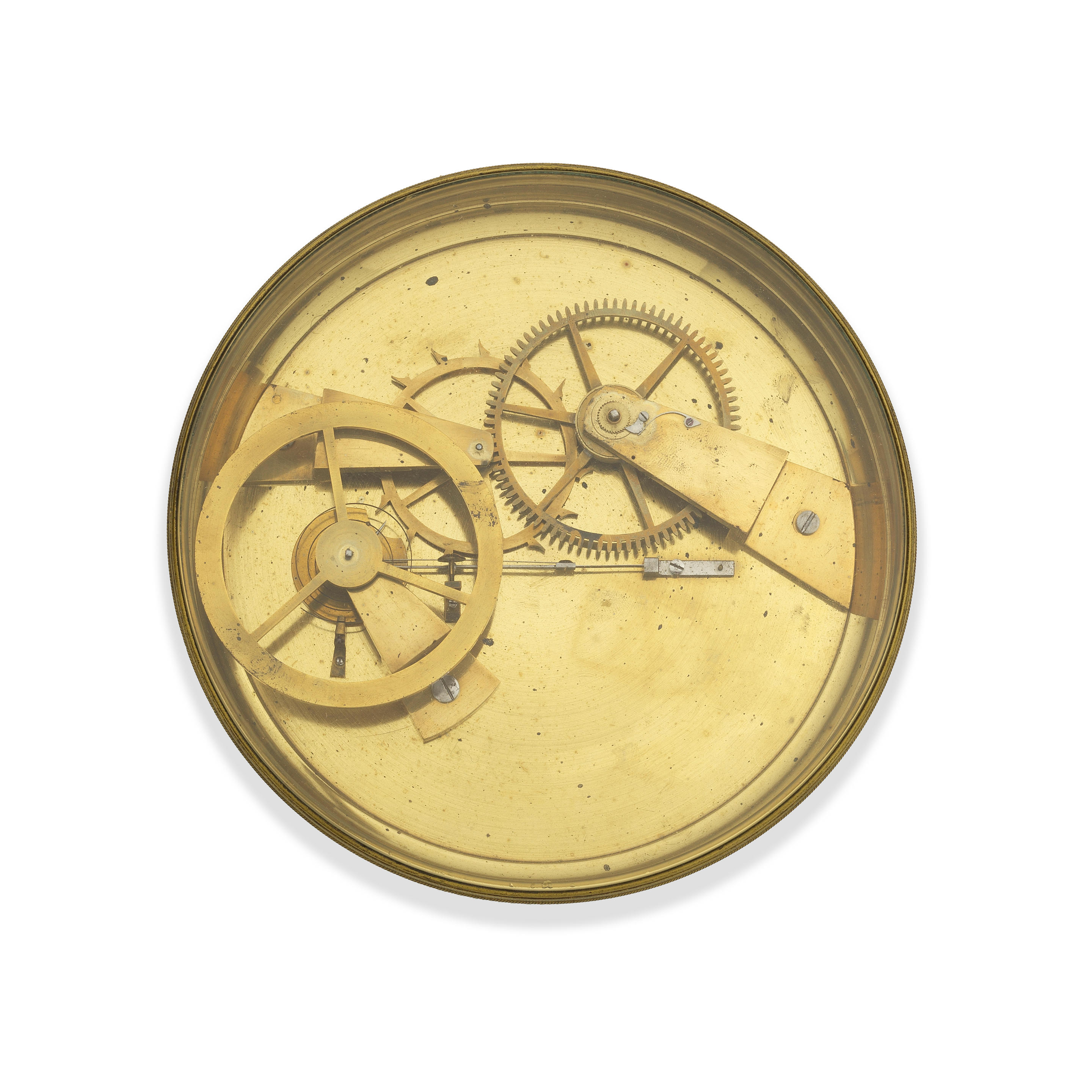 A LATE 19TH CENTURY WORKING MODEL OF A DETENT ESCAPEMENT