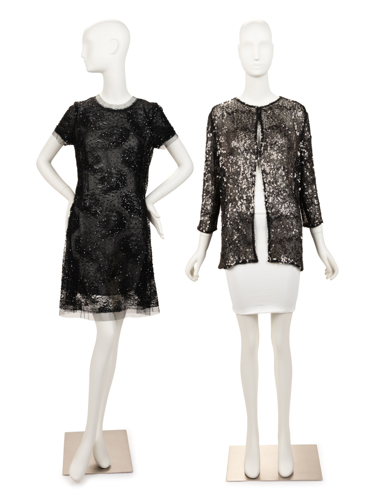 Two Ralph Rucci Sequined Items 2000 10s This lot contains