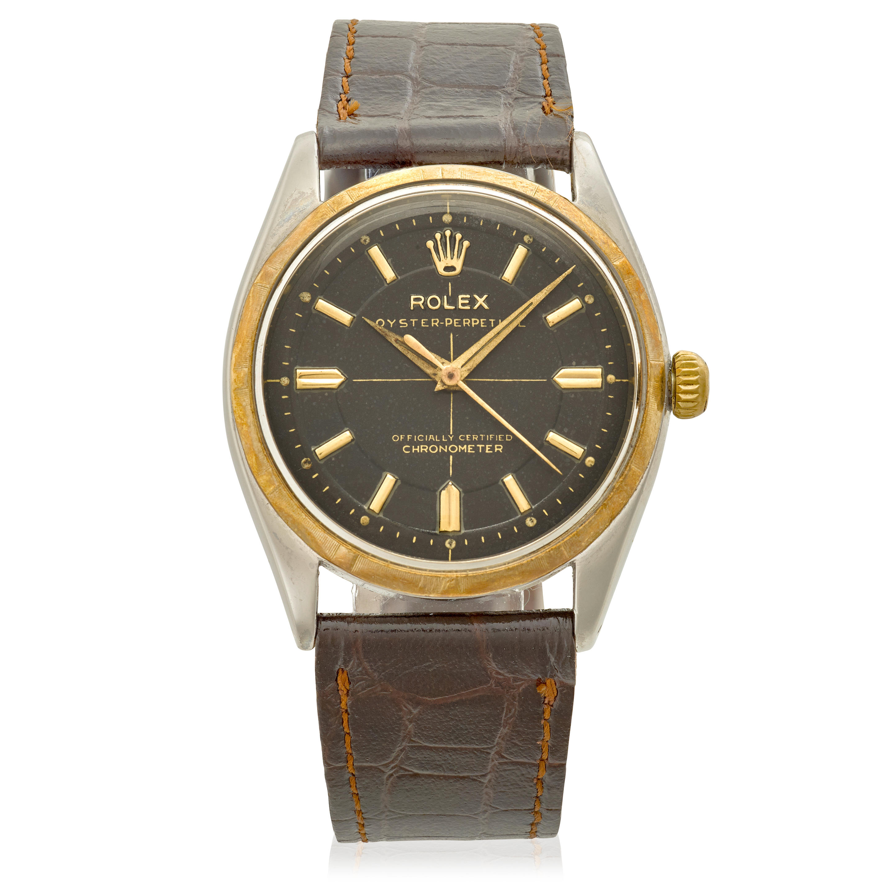 ROLEX A STAINLESS STEEL AUTOMATIC WRISTWATCH Model Oyster Perpetual Zephyr
