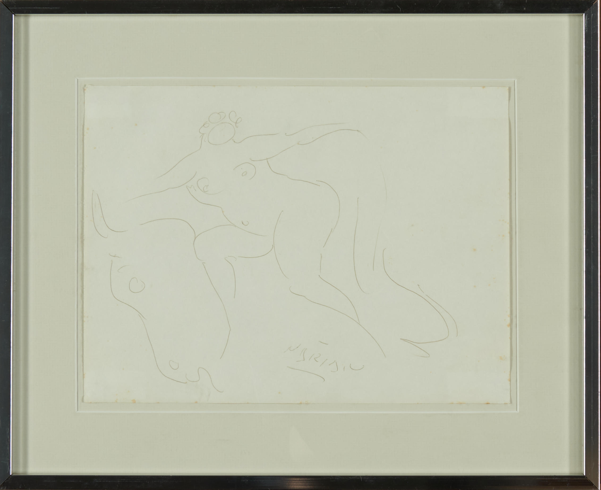 REUBEN NAKIAN AMERICAN 1897 1986 Nude Study signed Nakian lower
