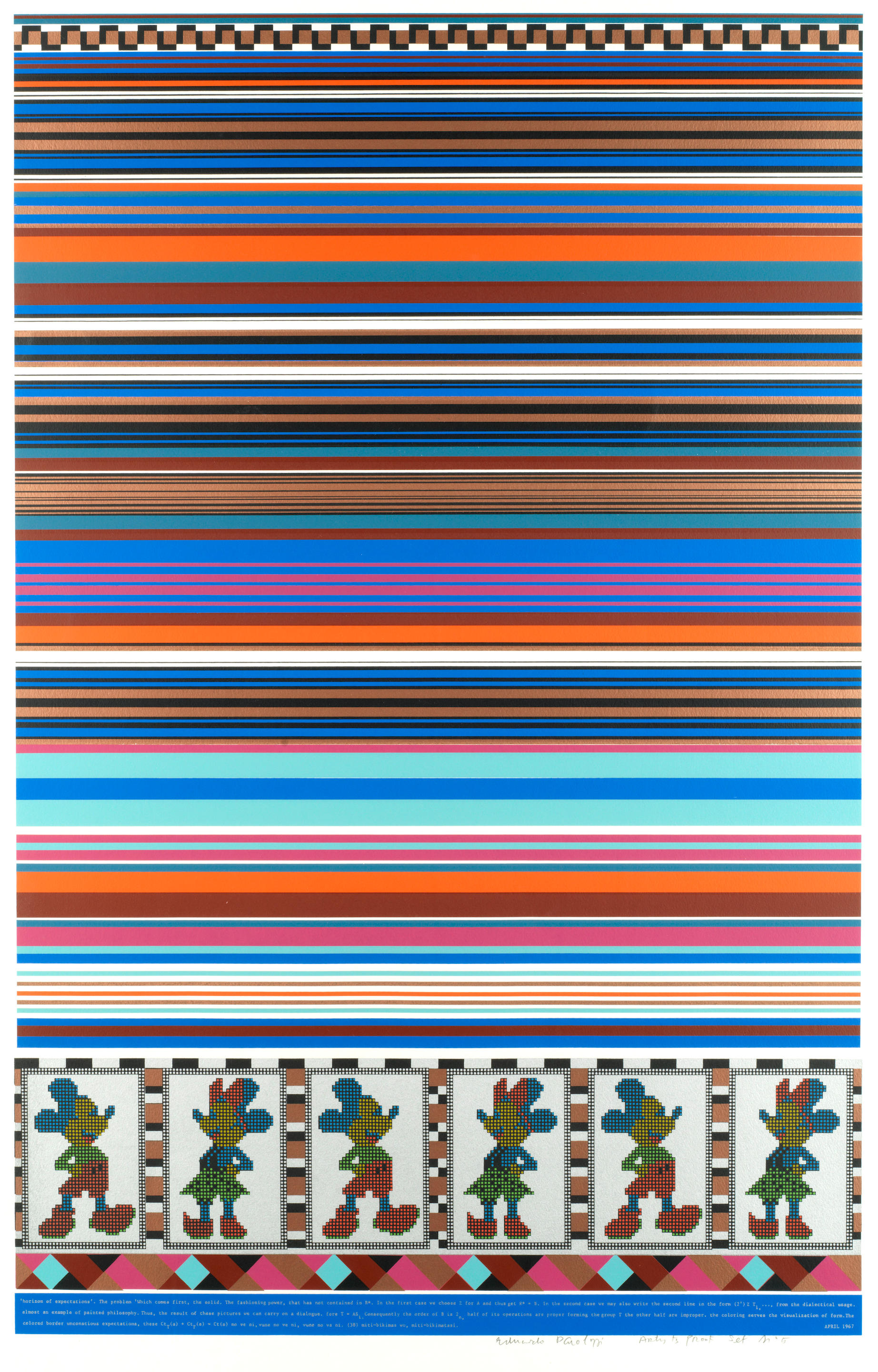 SIR EDUARDO PAOLOZZI BRITISH 1924 2005 Nine Plates from Universal