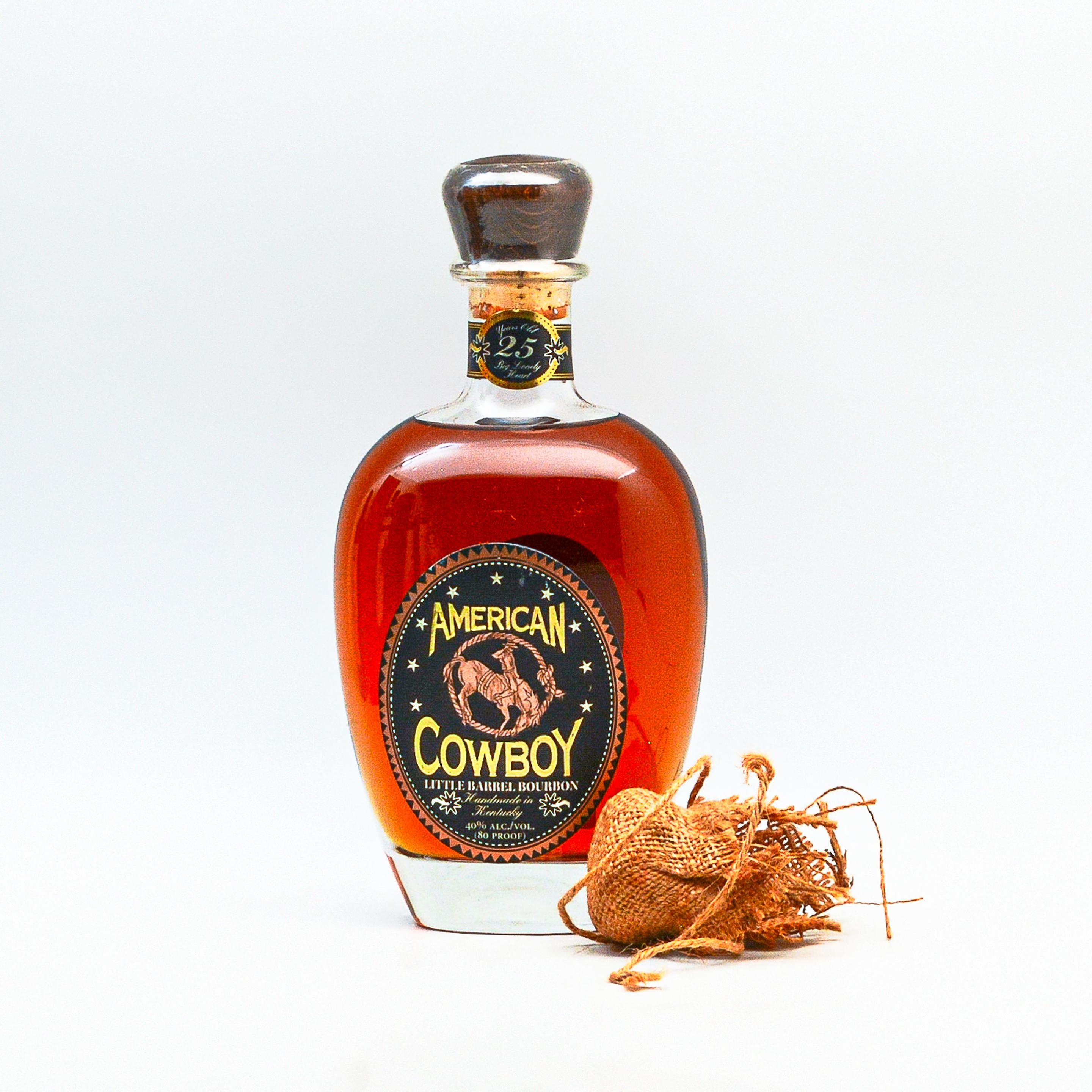 AMERICAN COWBOY BOURBON 25 YEARS OLD BOTTLED BY WILLETT 1