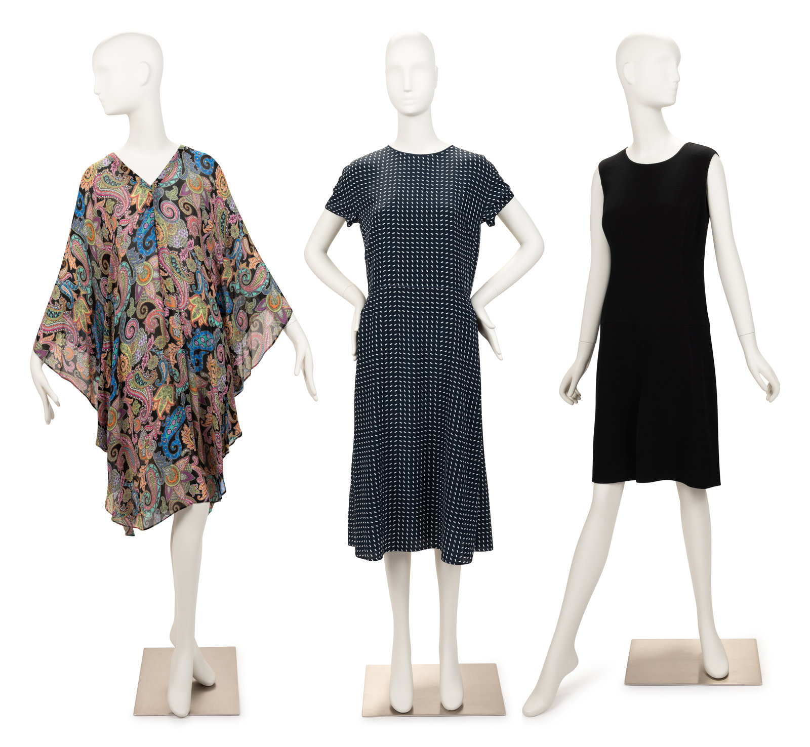 Three Designer Dresses Etro Loro Piana Oscar de la Renta