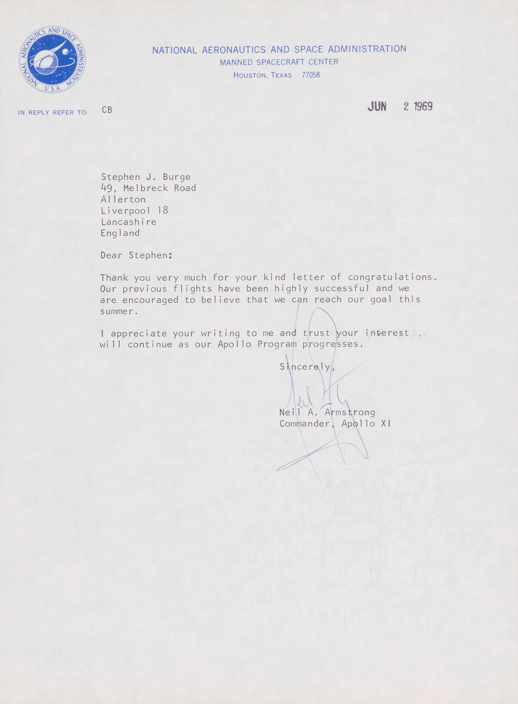 APOLLO 11 NEIL ARMSTRONG GAUGES HIS PROSPECTS FOR SUCCESS IN