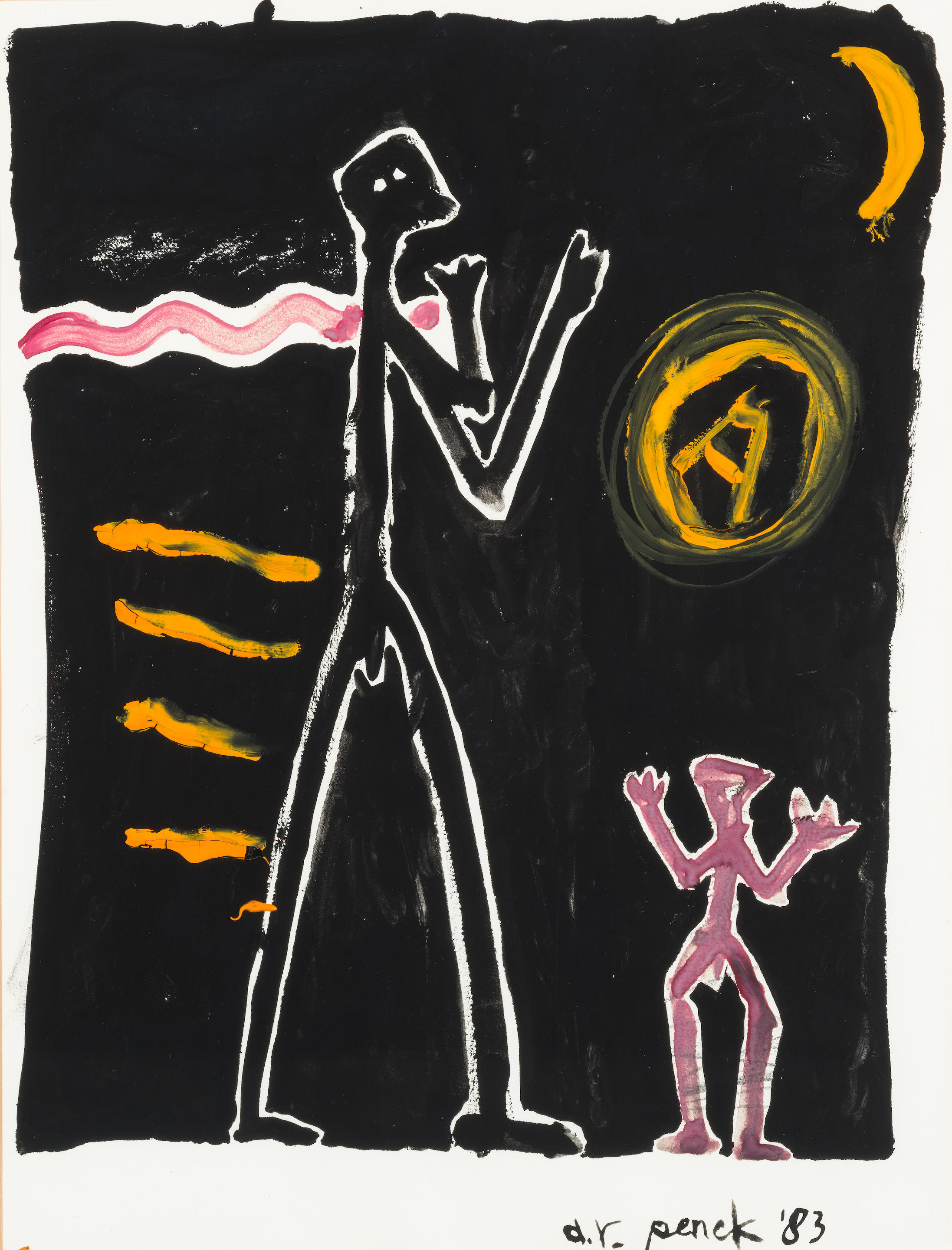 A R PENCK 1939 2017 Untitled 1983 Sign et dat