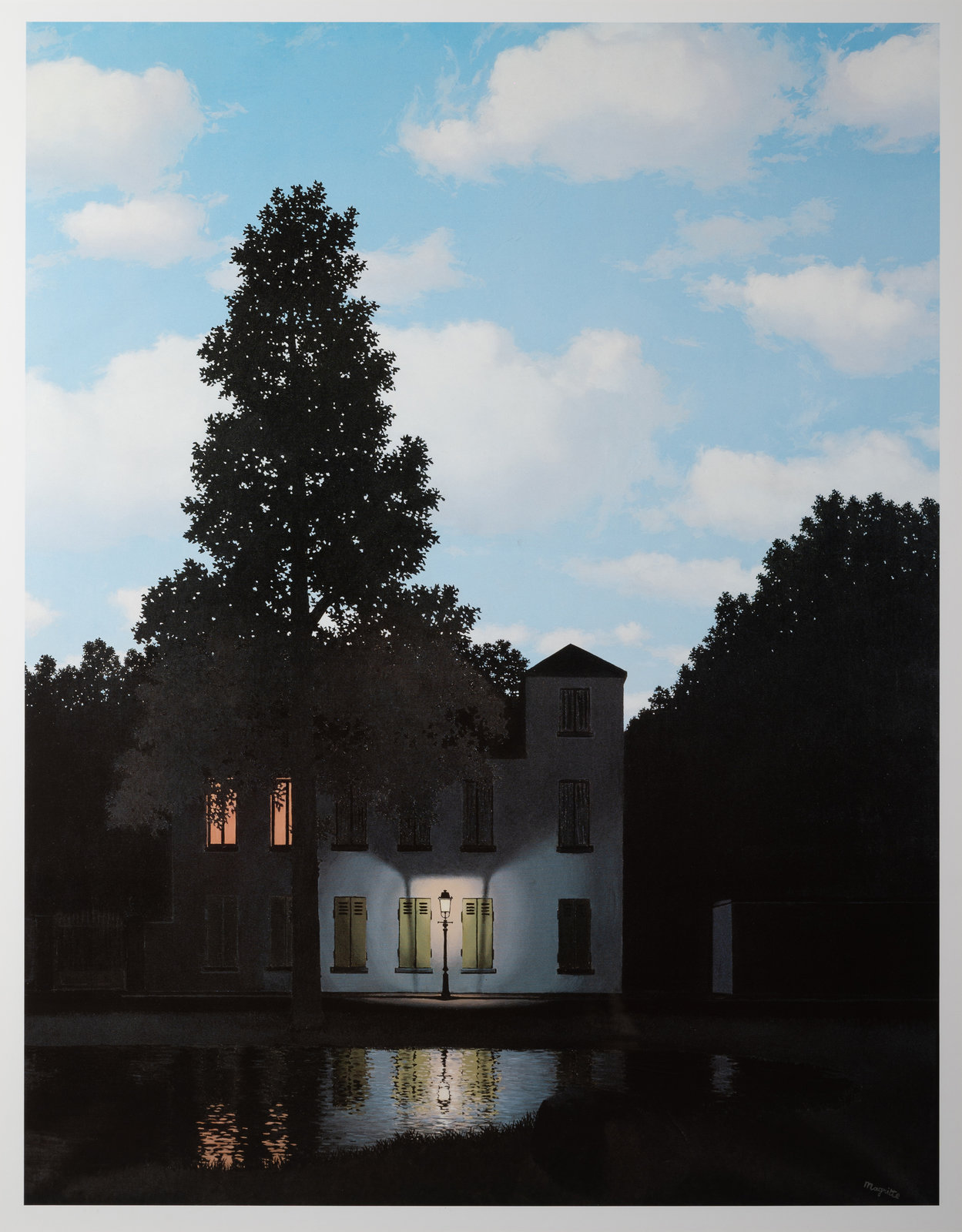 After Ren Magritte Belgian 1898 1967 Empire of Light poster