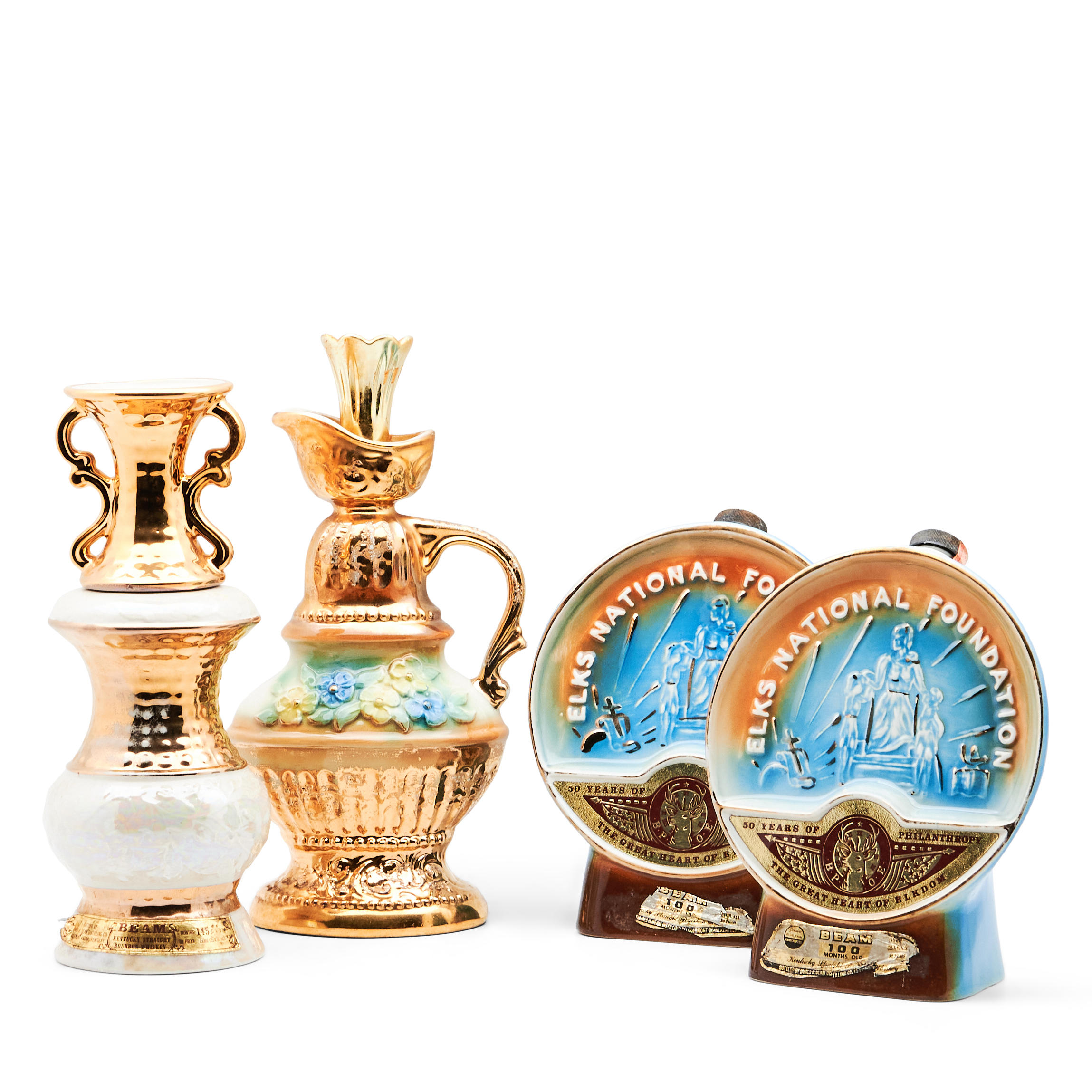 BEAM S CHOICE DECANTERS 4 4 5 QT BOTTLES Beam