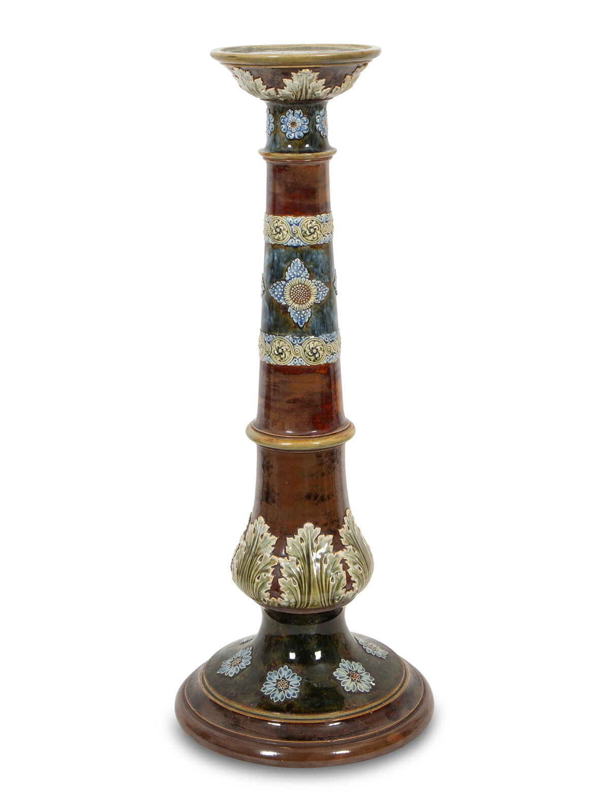 A Doulton Lambeth Salt Glazed Stoneware Pedestal 19th Century Height