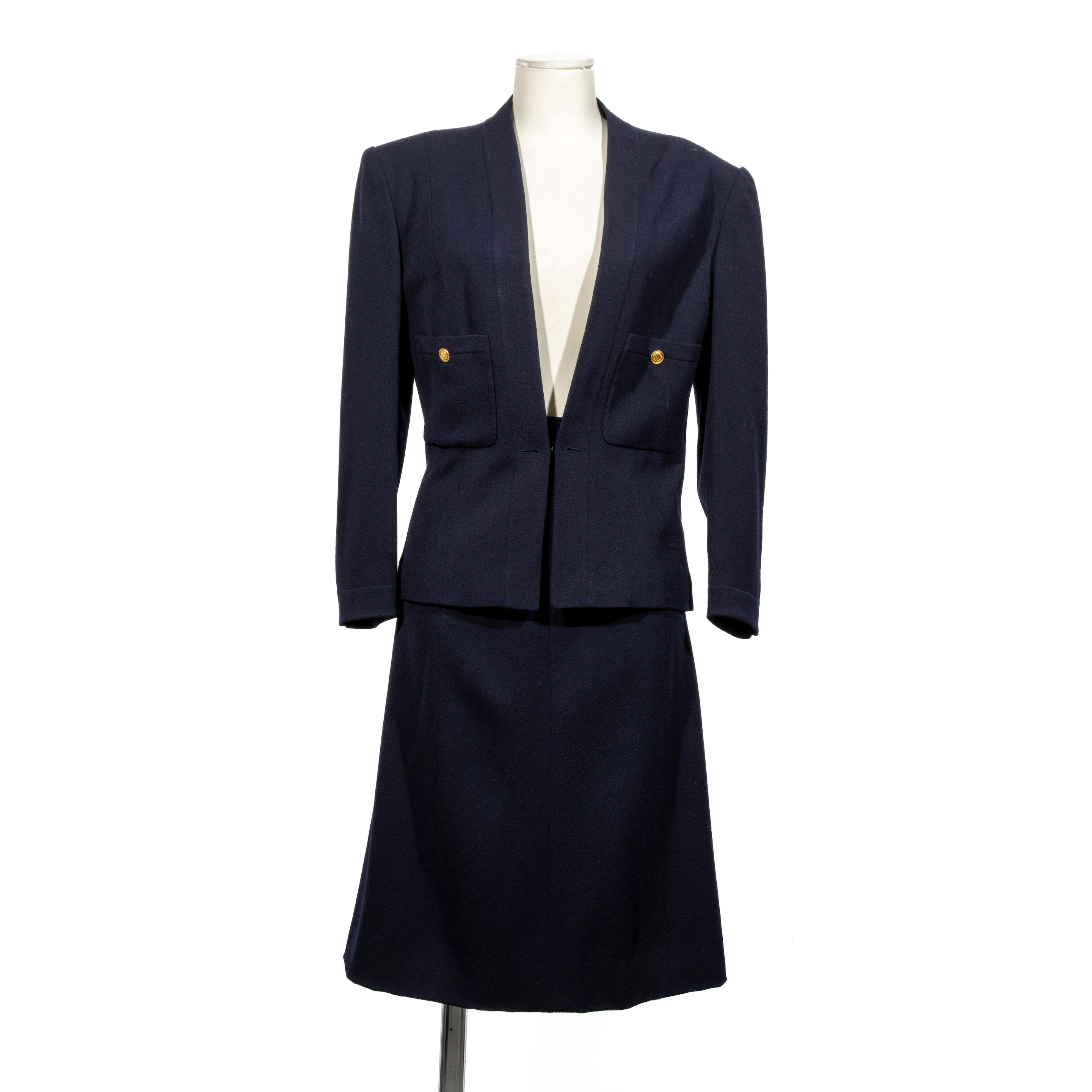 CHANEL COLLECTION PR T PORTER AUTOMNE HIVER 1986 TAILLEUR LAINAGE
