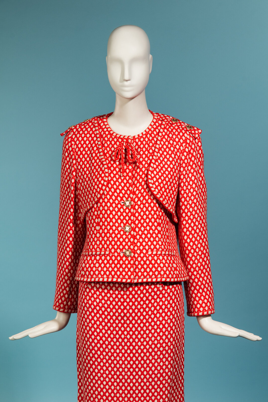 Chanel Red and White Skirt Suit Spring 2008 THE FIRST