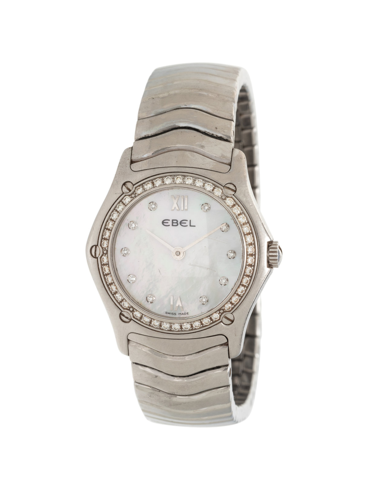EBEL STAINLESS STEEL AND DIAMOND WAVE WATCH Maker Ebel Model