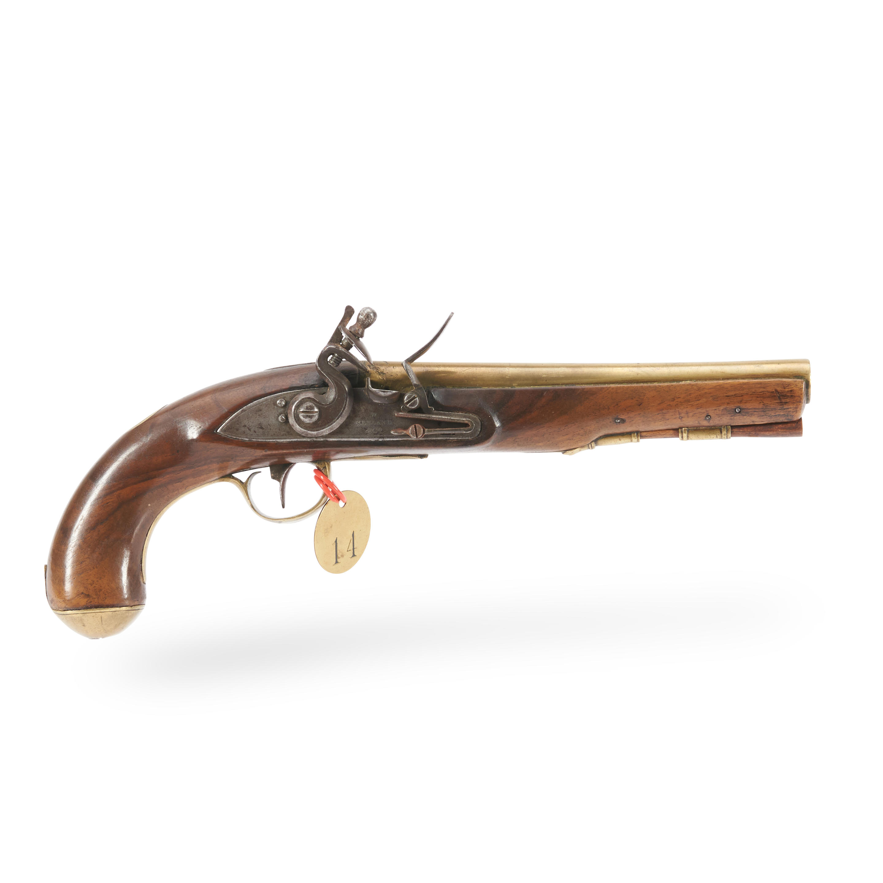 IMPORTED ENGLISH YEOMANRY PISTOL WITH MASSACHUSETTS MILITIA MARKINGS WILLIAM KETLAND