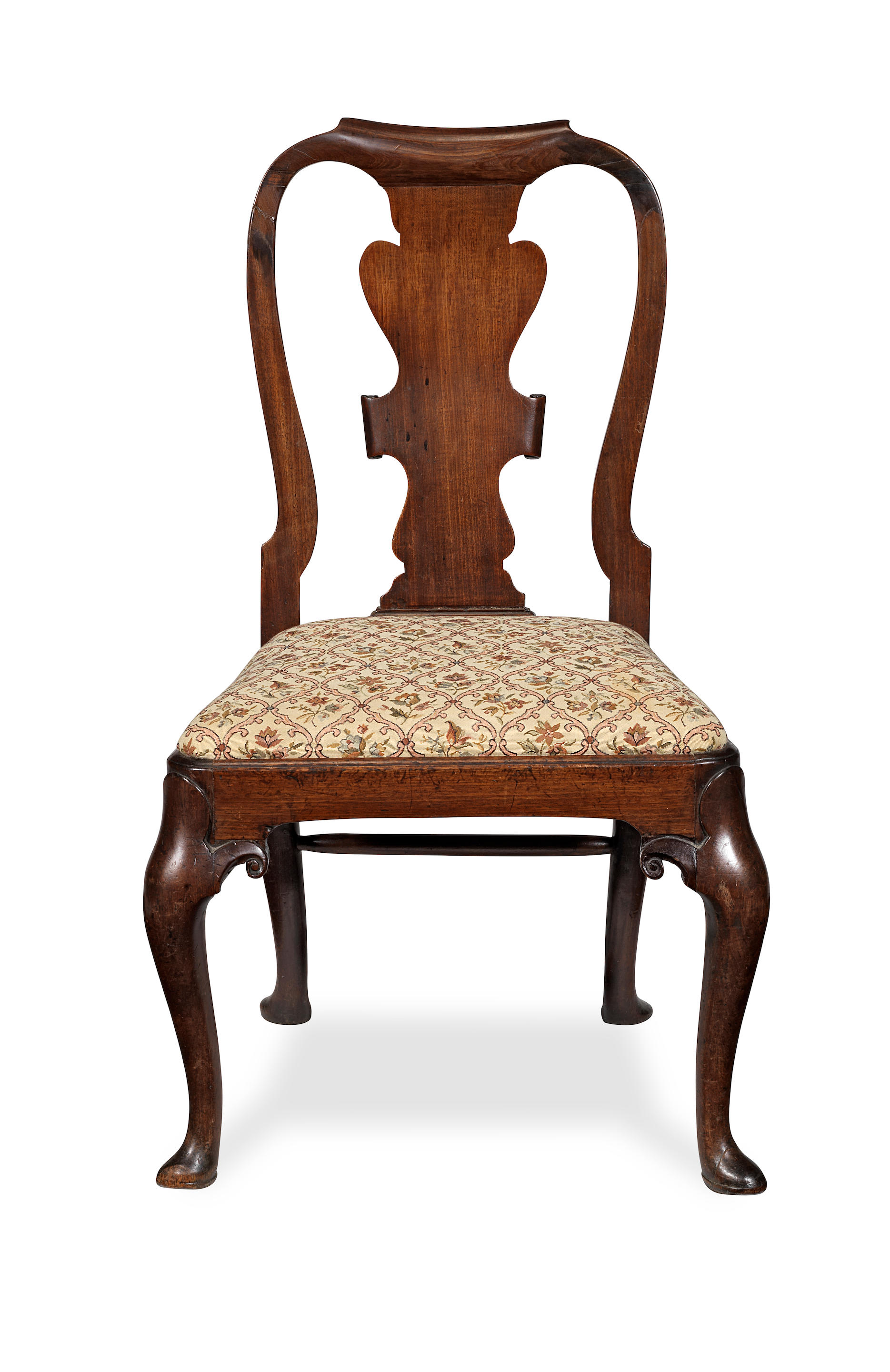 A GEORGE II MAHOGANY SIDE CHAIR 1730 1735 with a