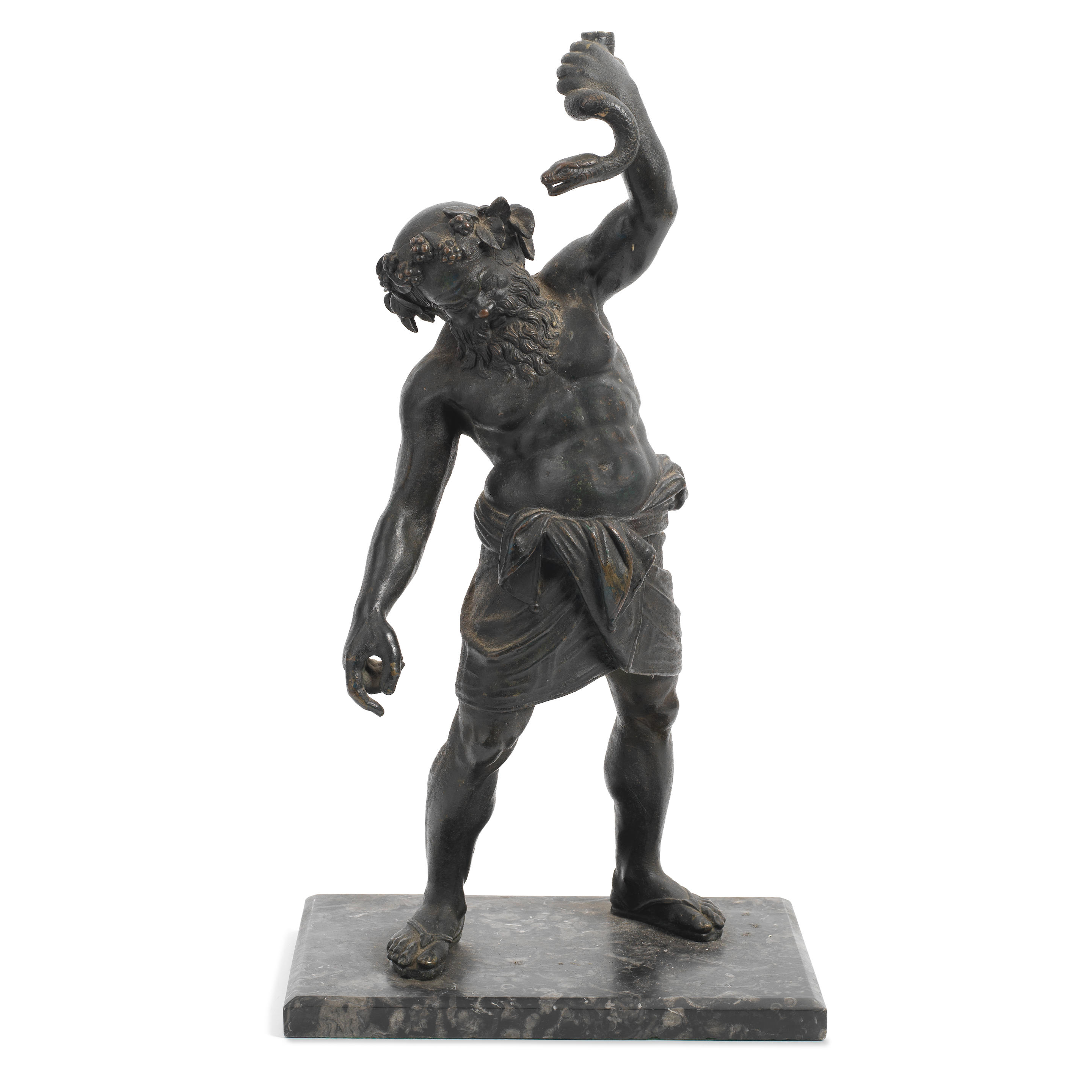 AFTER THE ANTIQUE A LATE 19TH CENTURY ITALIAN PATINATED BRONZE