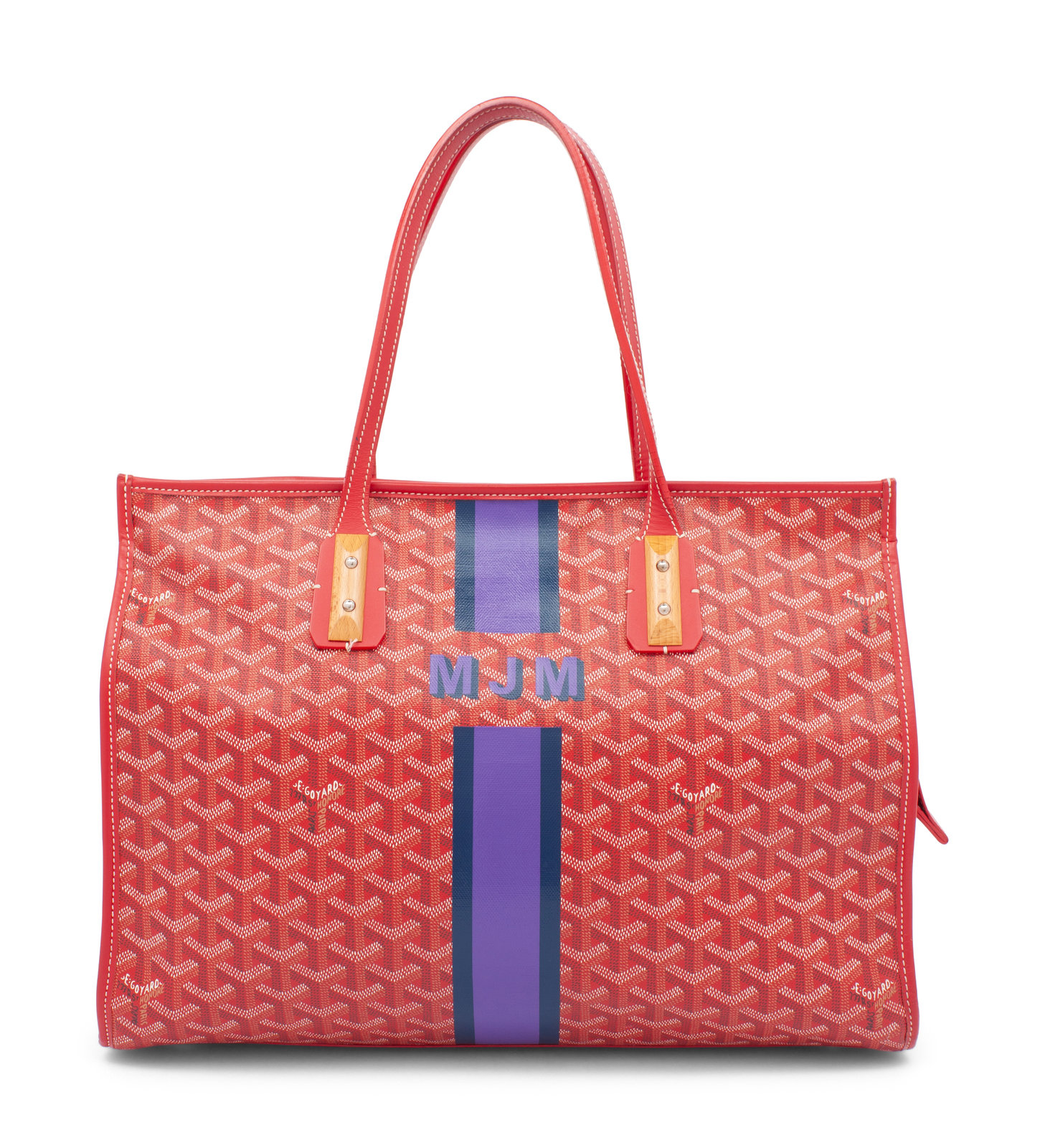 Goyard Goyardine Marquises Tote This lot contains one bag Red