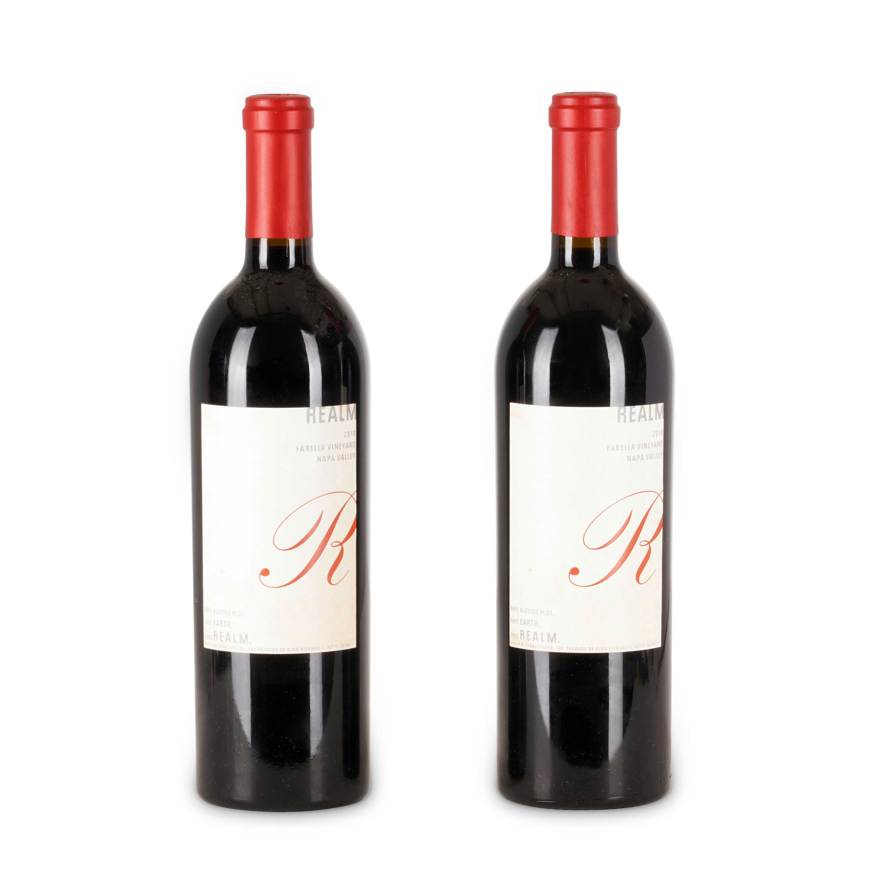REALM FARELLA VINEYARD 2010 2 BOTTLES Realm Farella Vineyard 2010