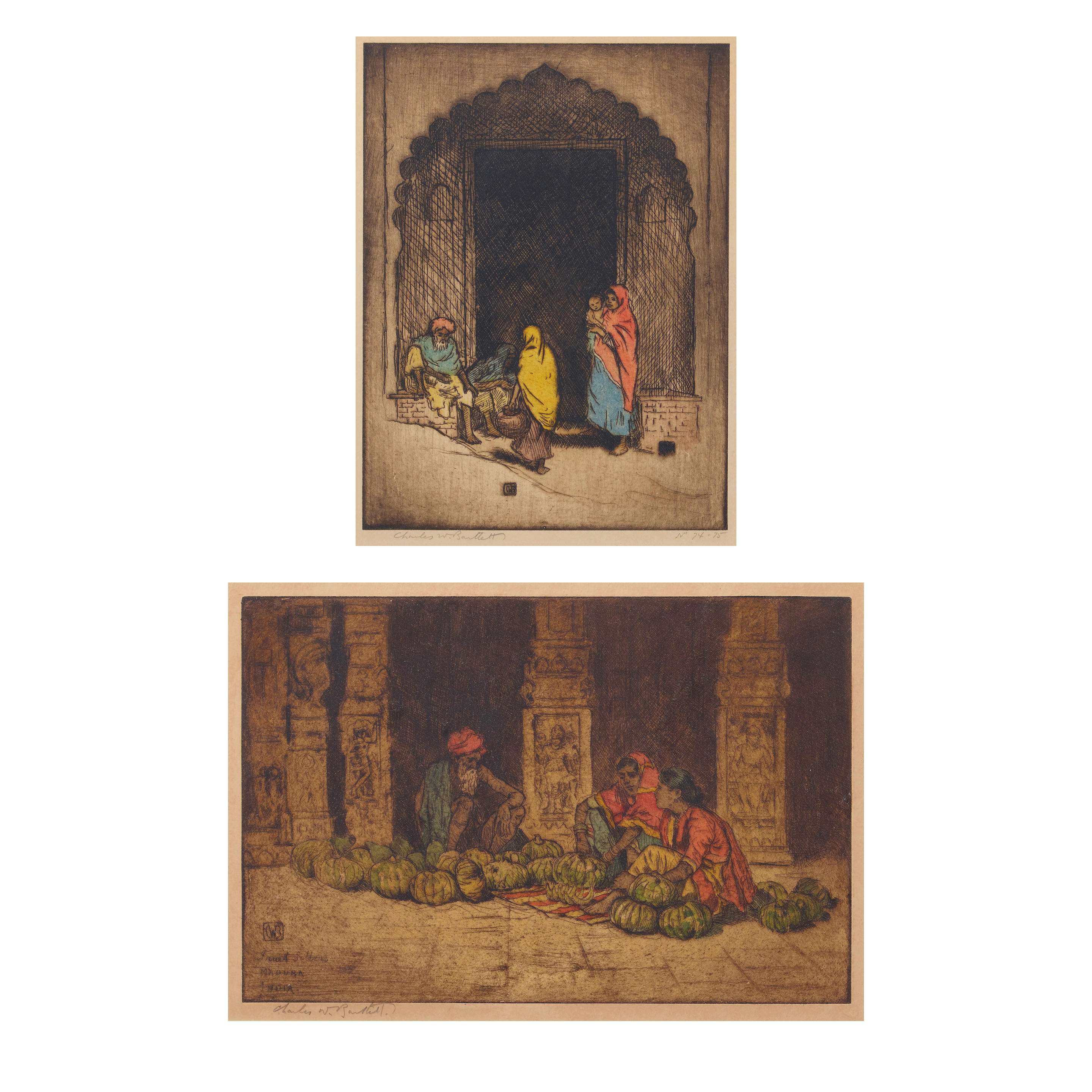 CHARLES WILLIAM BARTLETT 1860 1940 Gateway to Agra Fruit Sellers