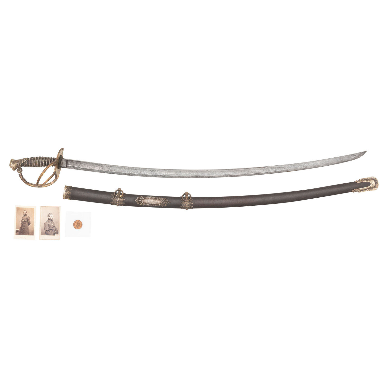 Caldwell Retailed Silver Gripped Model 1840 Cavalry Officers Presentation Sword