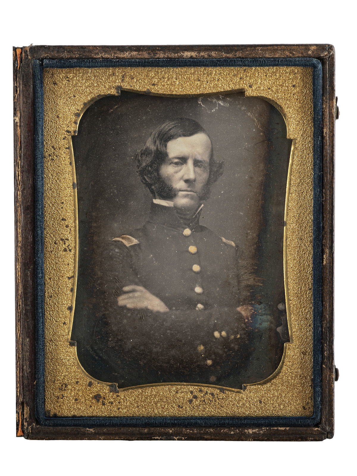 CIVIL WAR Quarter plate daguerreotype of Confederate Major General Carter