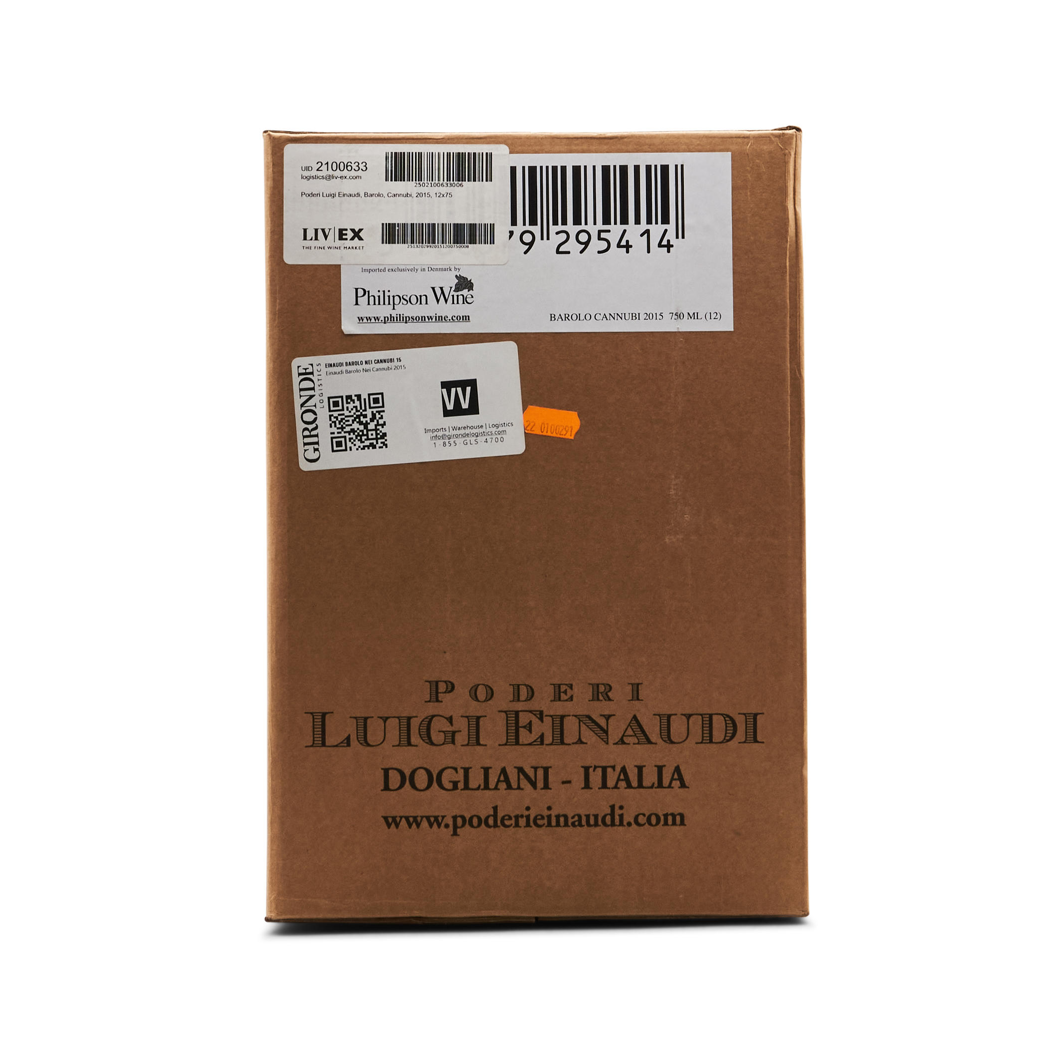 L EINAUDI BAROLO NEI CANNUBI 2015 12 BOTTLES L Einaudi