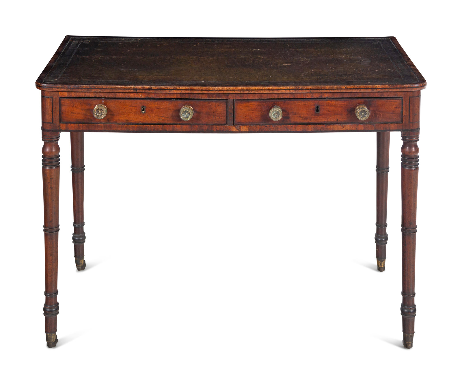 A Regency Mahogany Writing Table 19th Century Height 29 3