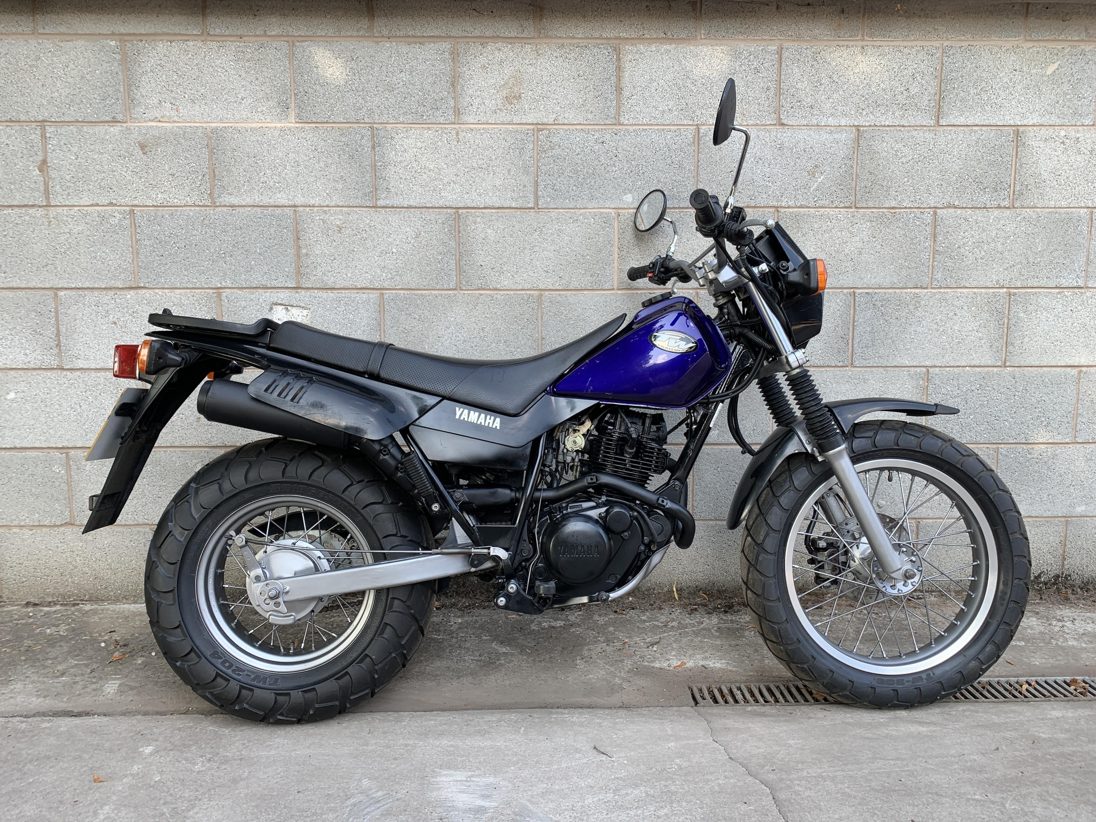 2002 YAMAHA TW125 REGISTRATION NO BX02 VBL FRAME NO JYADE051000001058