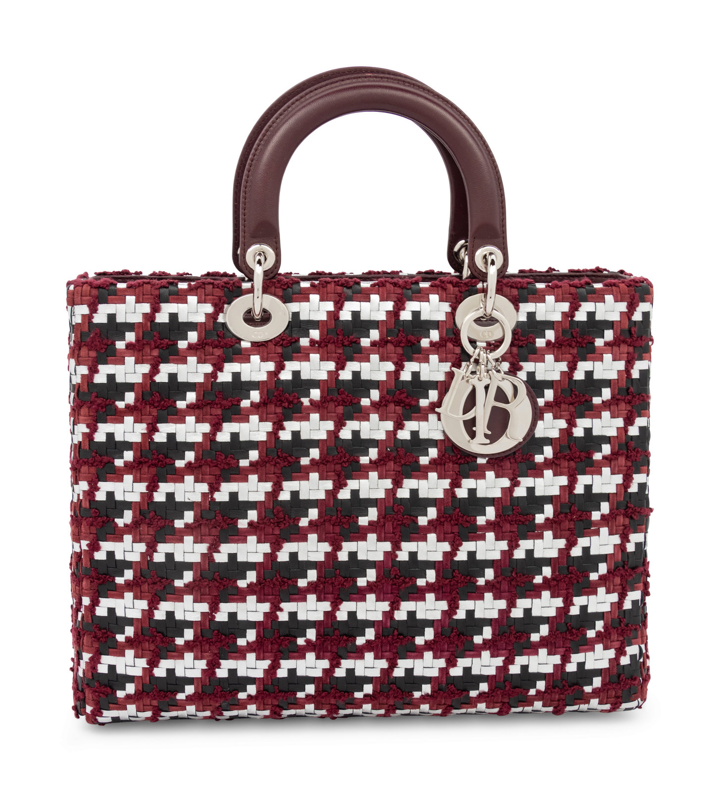 Christian Dior Woven Leather Medium Lady Dior Bag 2013 The
