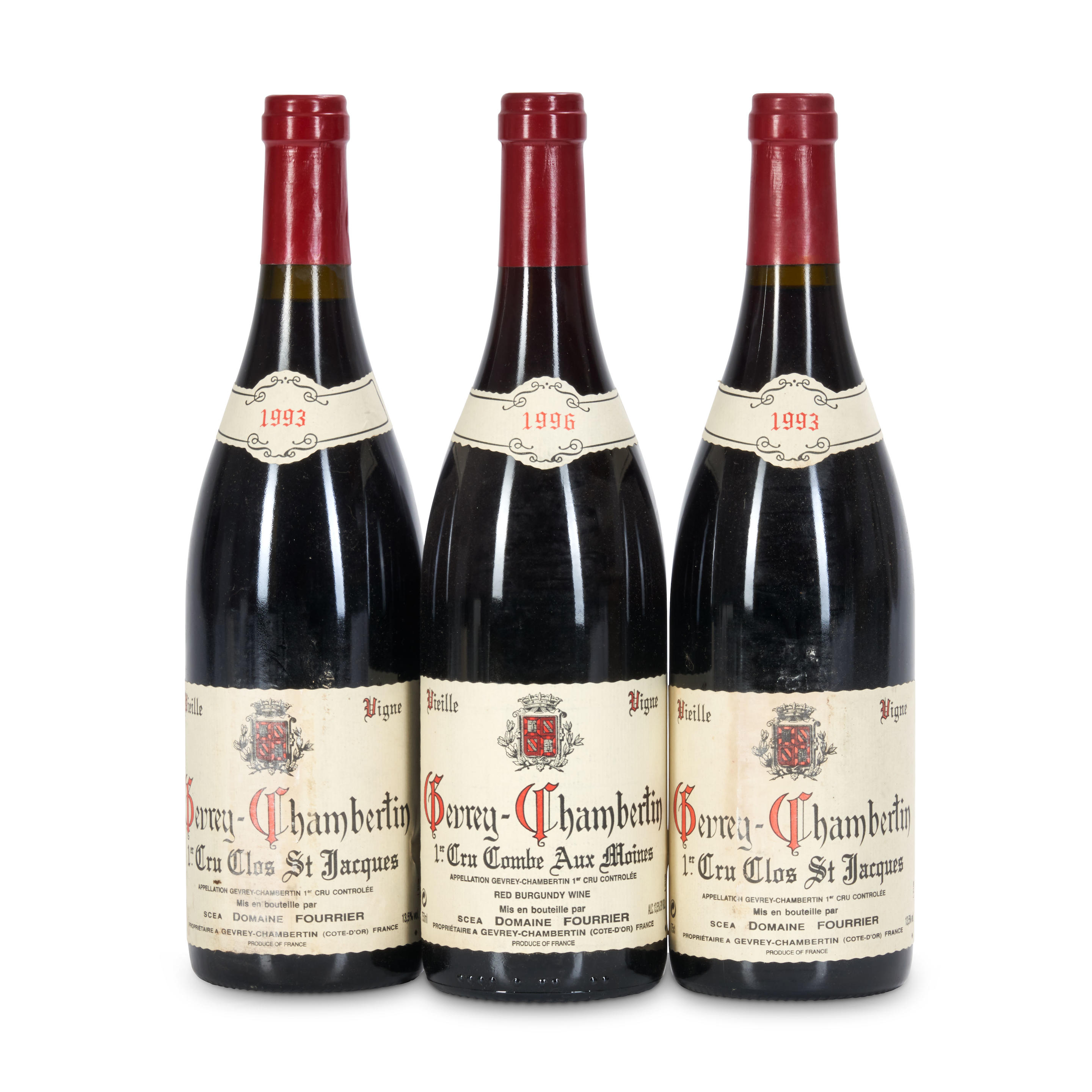 MIXED FOURRIER GEVREY CHAMBERTIN 3 BOTTLES Mixed Fourrier Gevrey Chambertin