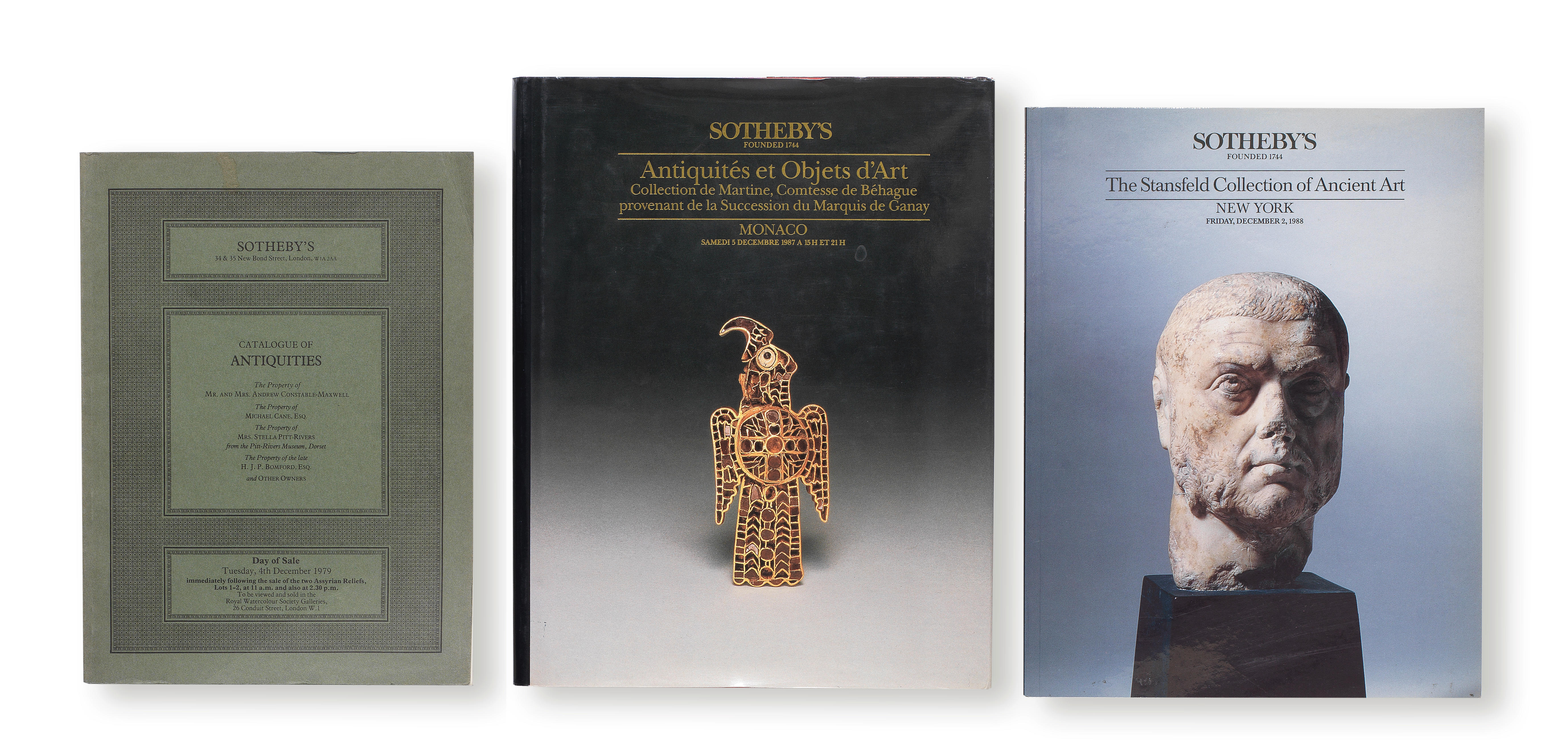 A LARGE GROUP OF SOTHEBY S ANTIQUITIES CATALOGUES QTY A