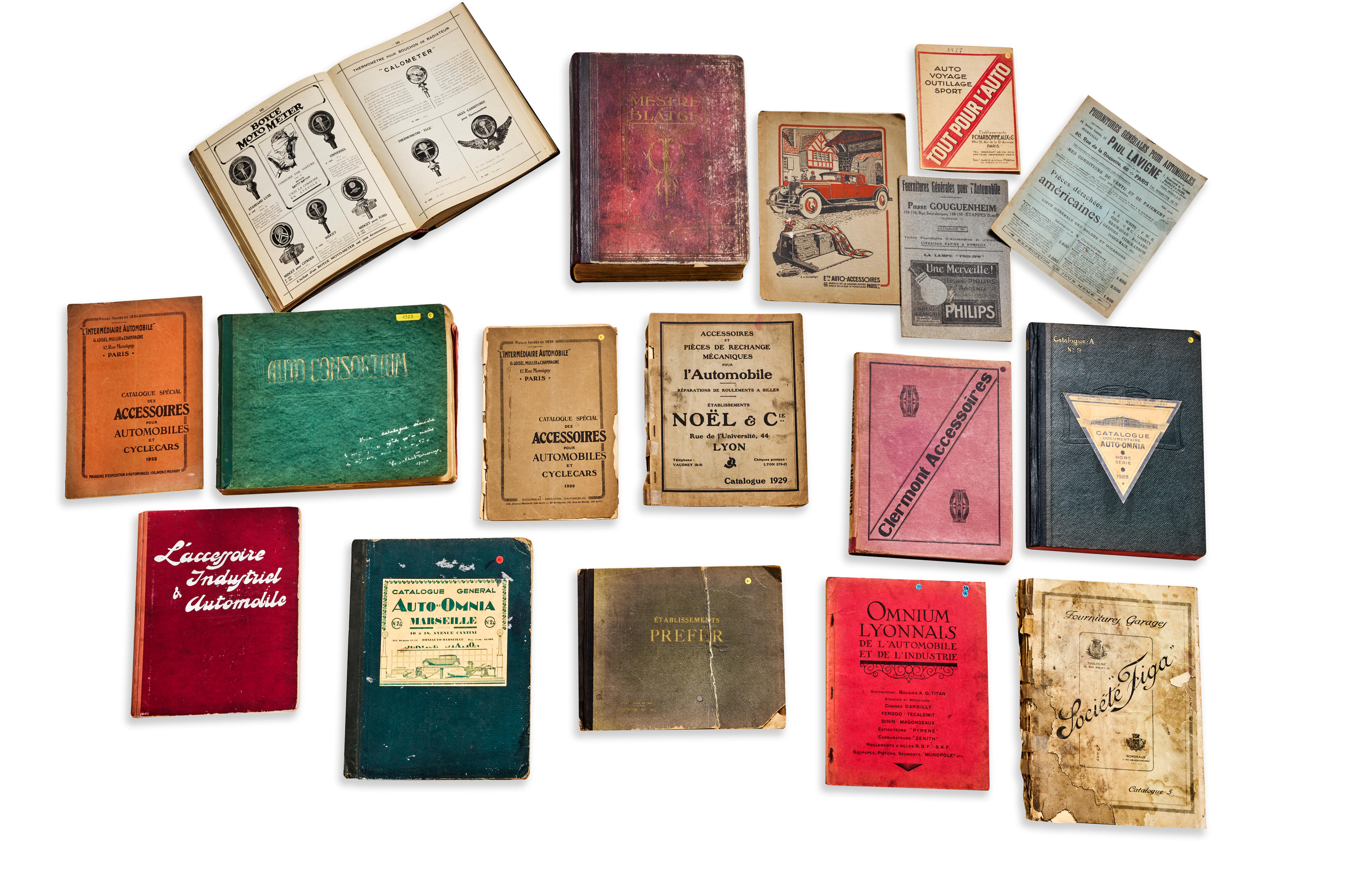 AUTOMOTIVE EQUIPMENT MANUFACTURERS FRANCE 1923 1929 16 Series of catalogues