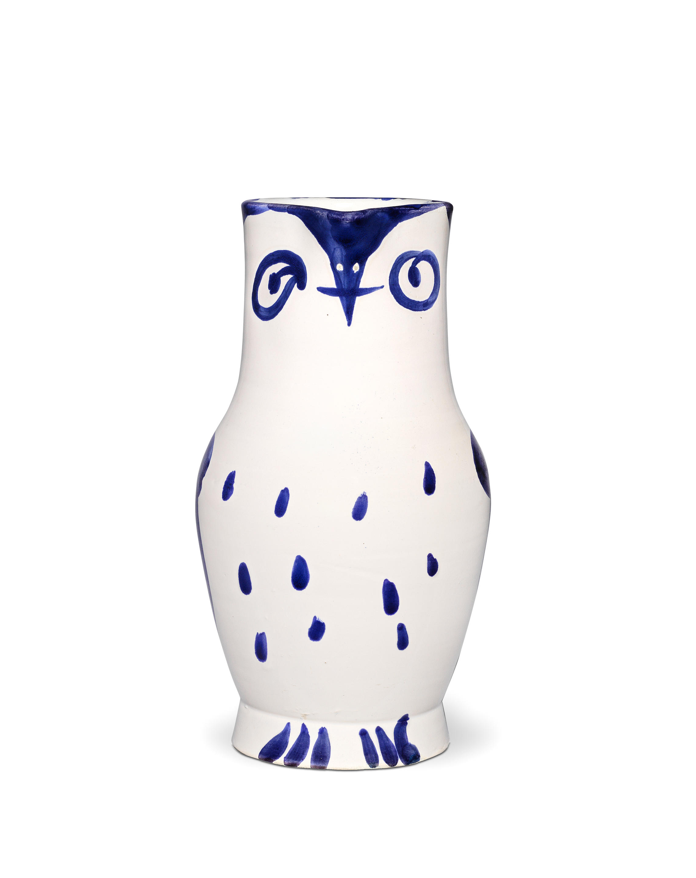 PABLO PICASSO 1881 1973 Hibou cachet en creux Madoura Plein