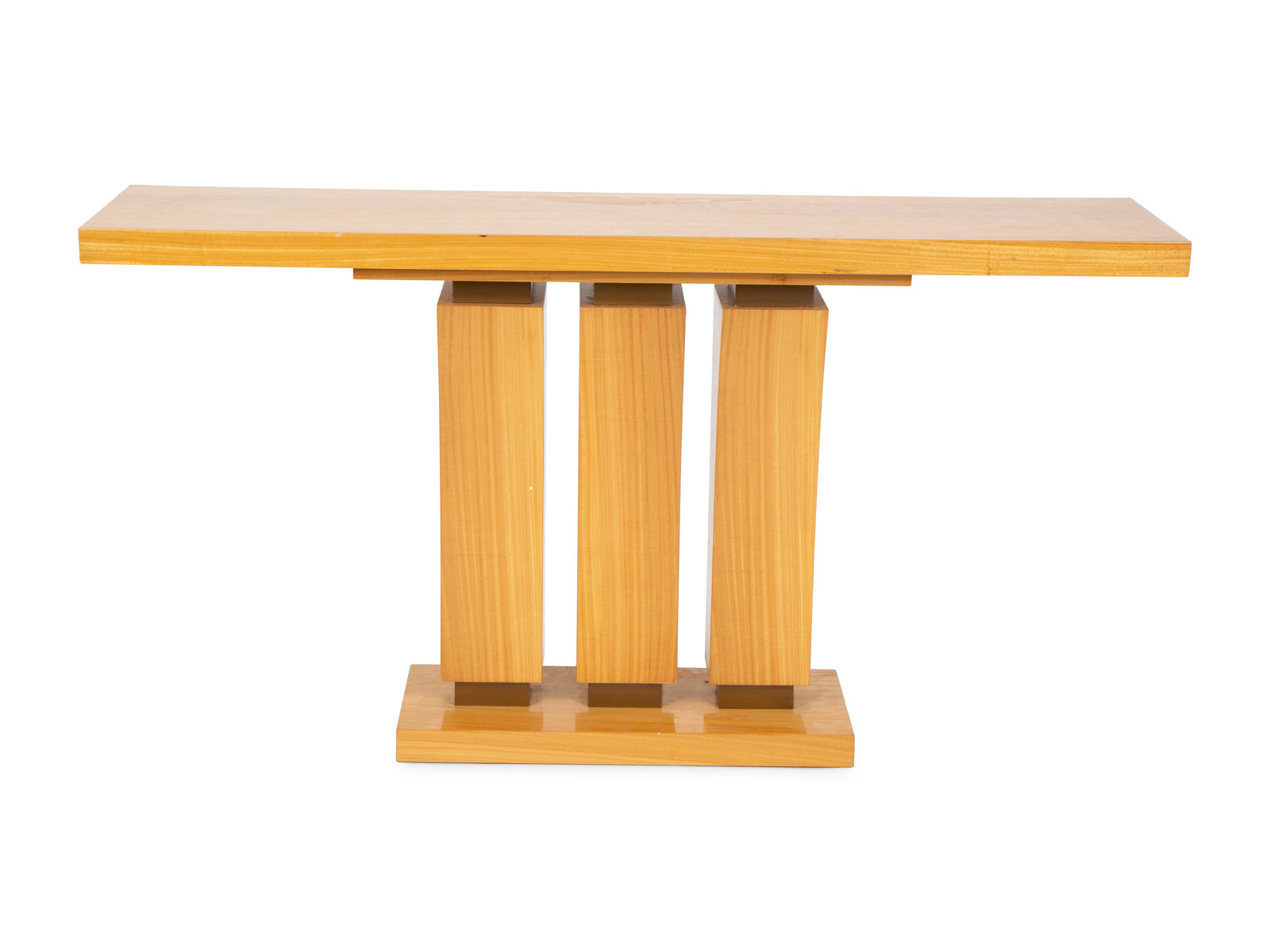 A Contemporary Maple Console Table 20th Century Height 32 x