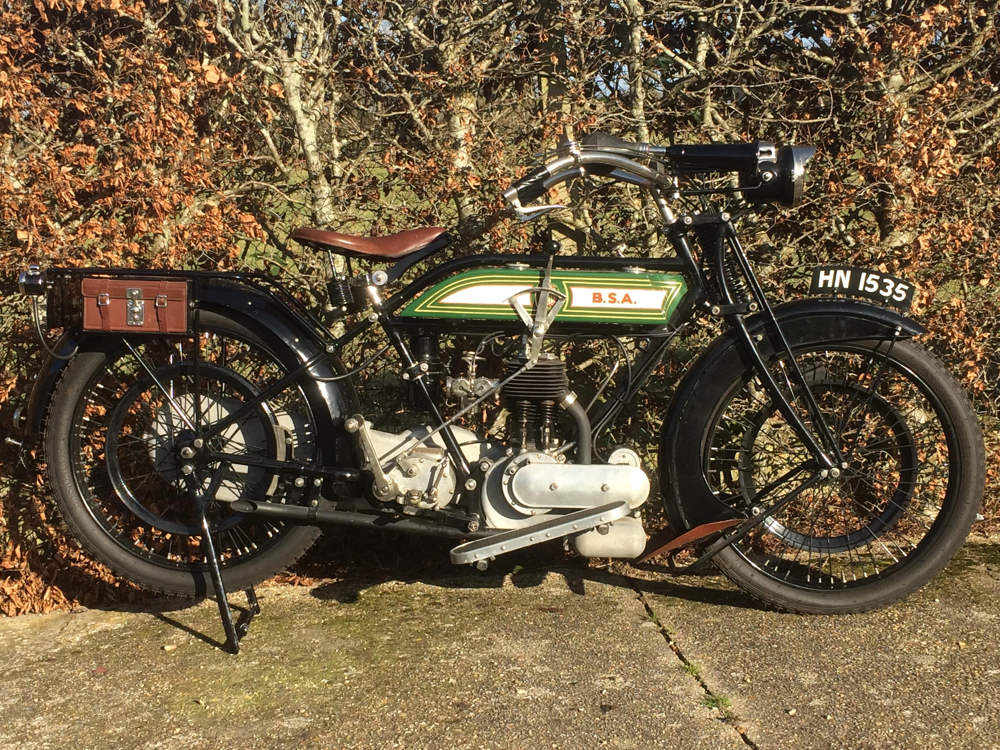 1921 BSA 4 HP MODEL H2 REGISTRATION NO HN 1535